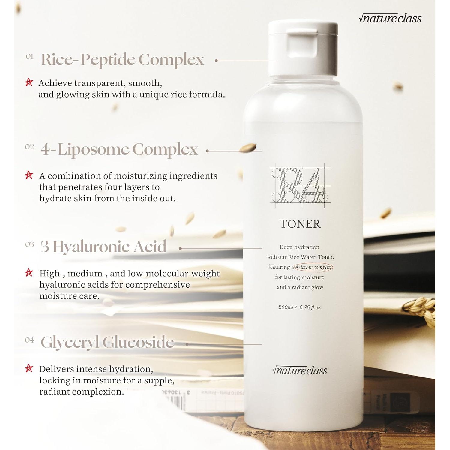 Tónico Hidratante R4 BEAUMSMILE 199.5 ml - Calmante y Brillante