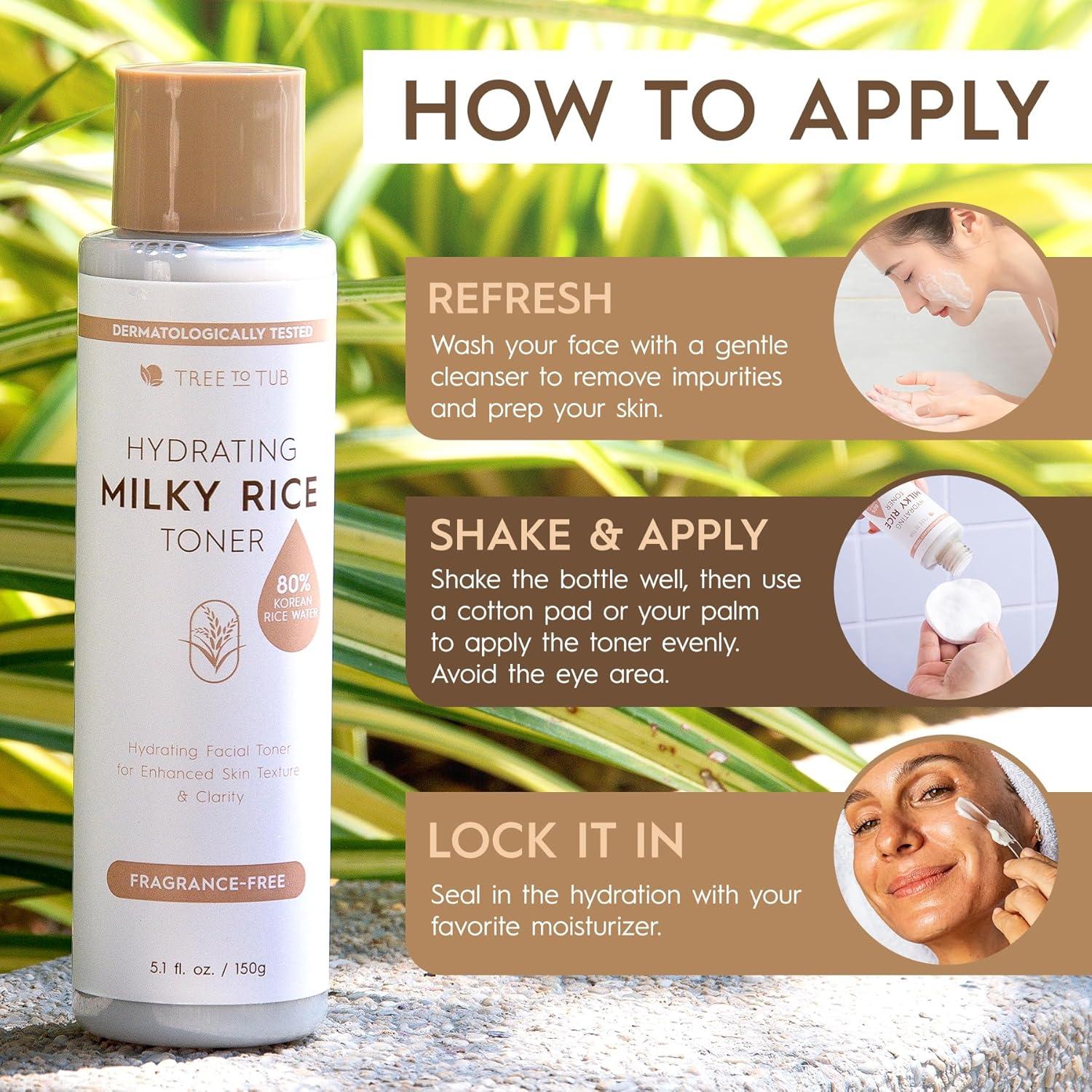 Tónico Hidratante de Arroz Tree To Tub 189g - Sin Fragancia