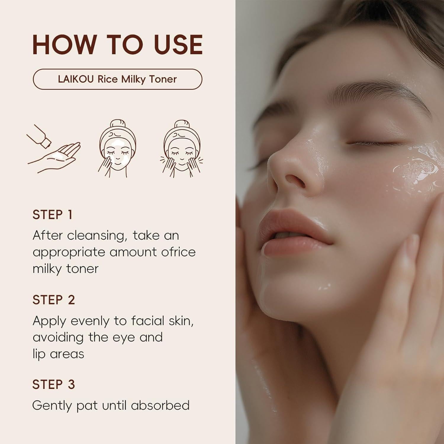 Tónico Hidratante de Arroz YIKESHU 100ml - Piel Radiante