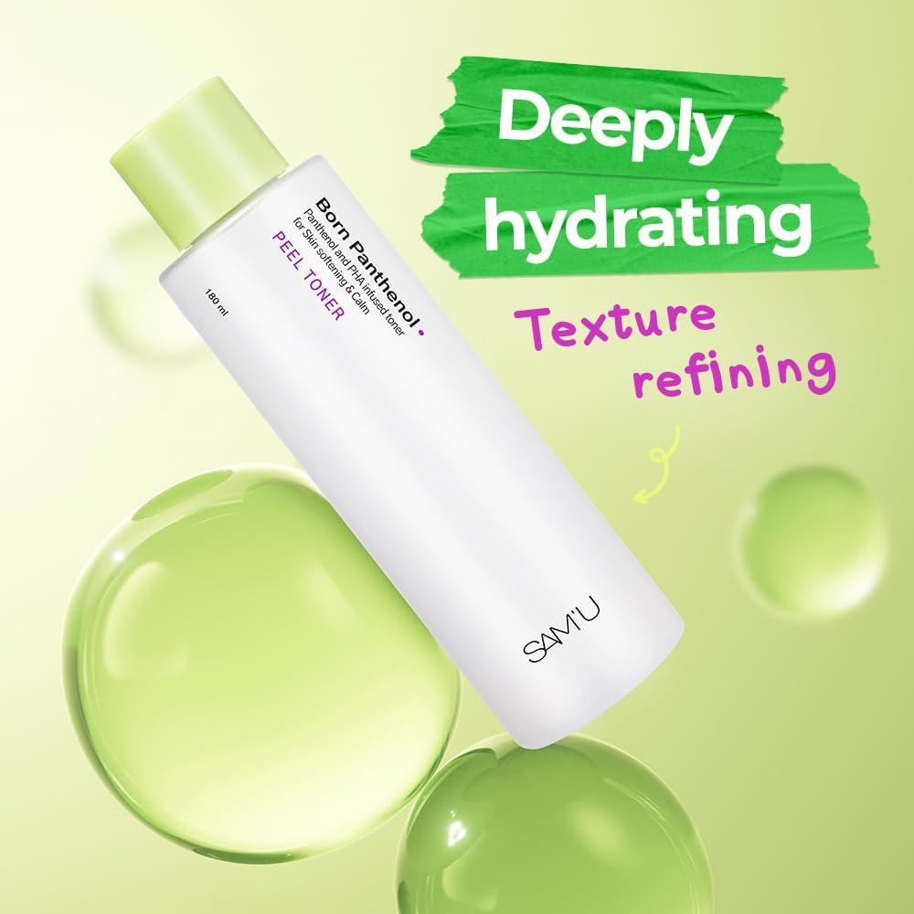 Tónico Exfoliante SAM'U Born Panthenol 180ml - Hidratación y Suavidad