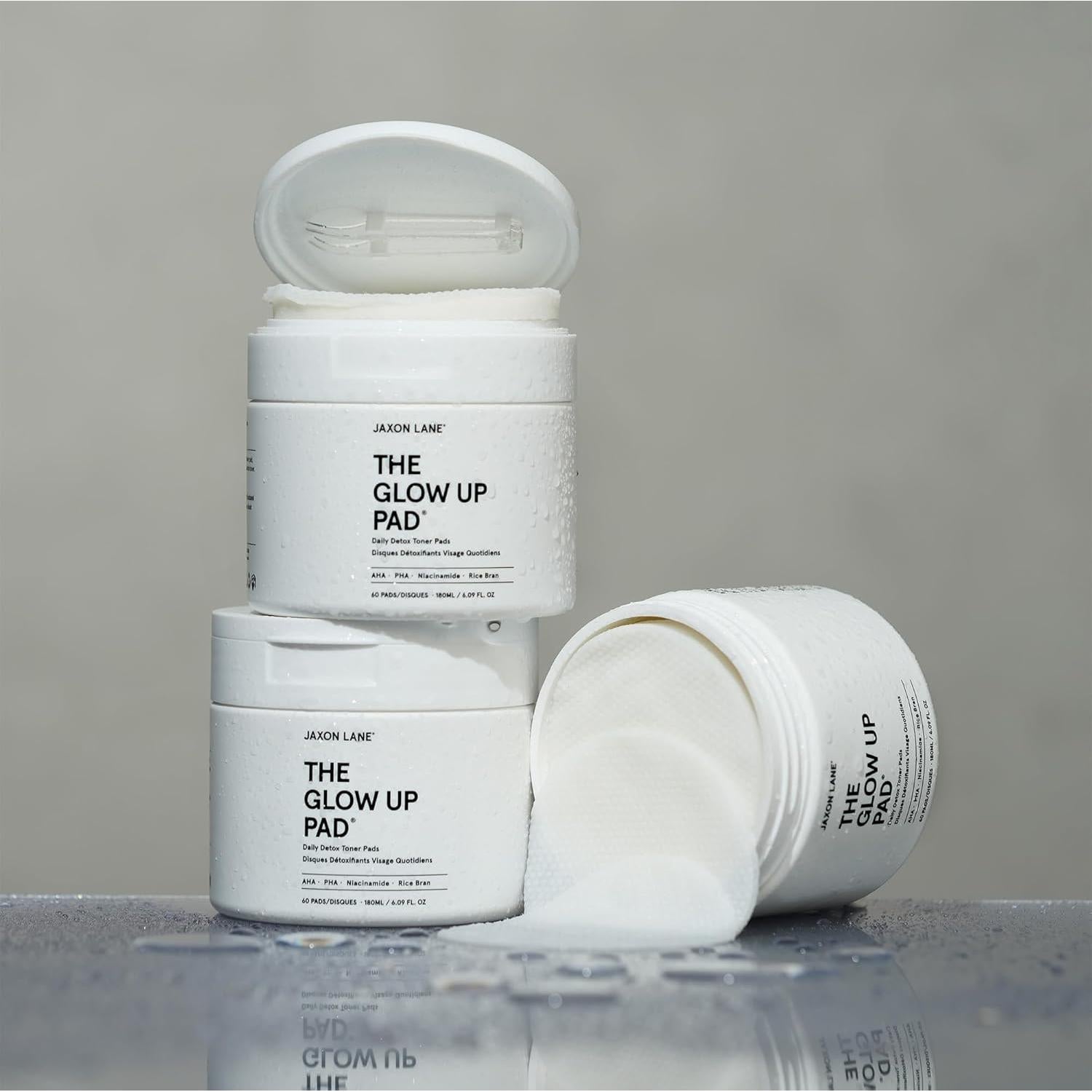 Discos Exfoliantes de Tónico de Arroz Jaxon Lane 299g