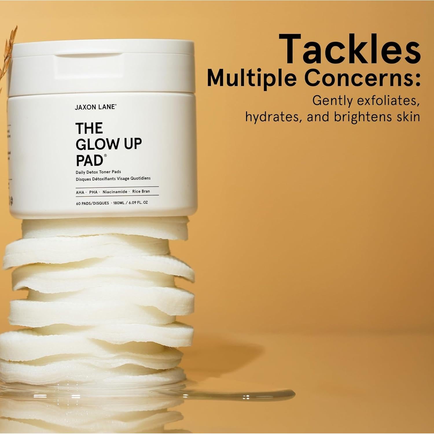 Discos Exfoliantes de Tónico de Arroz Jaxon Lane 299g