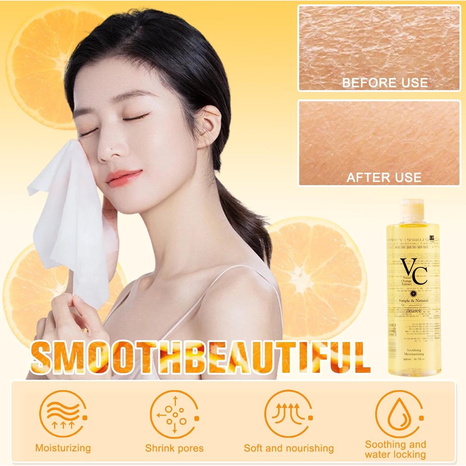 Tónico Facial Hidratante VC Shantou 300 ML - Refrescante y Suave