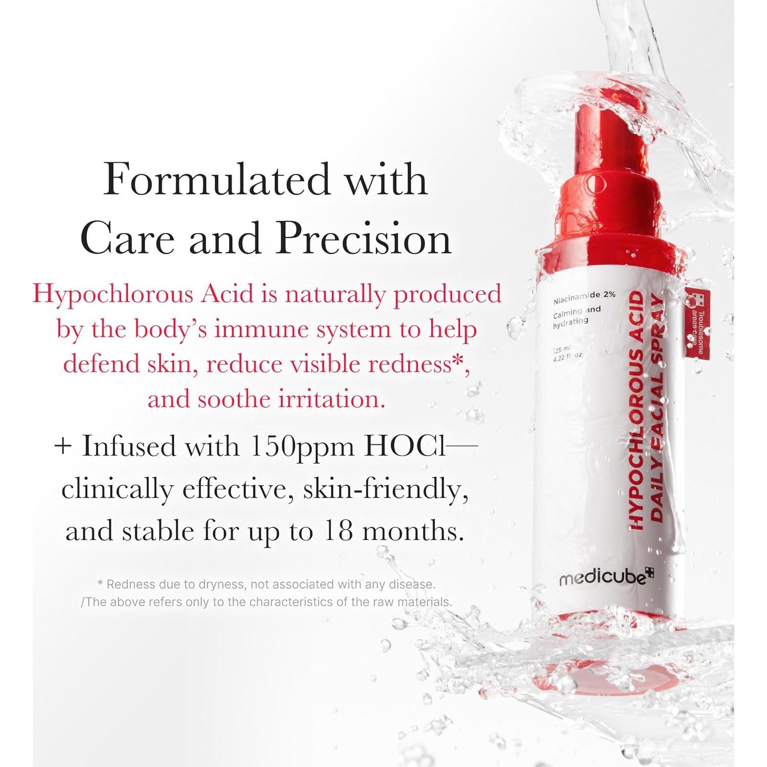 Spray Facial Medicube HOCl 125ml - Cuidado Piel Delicada