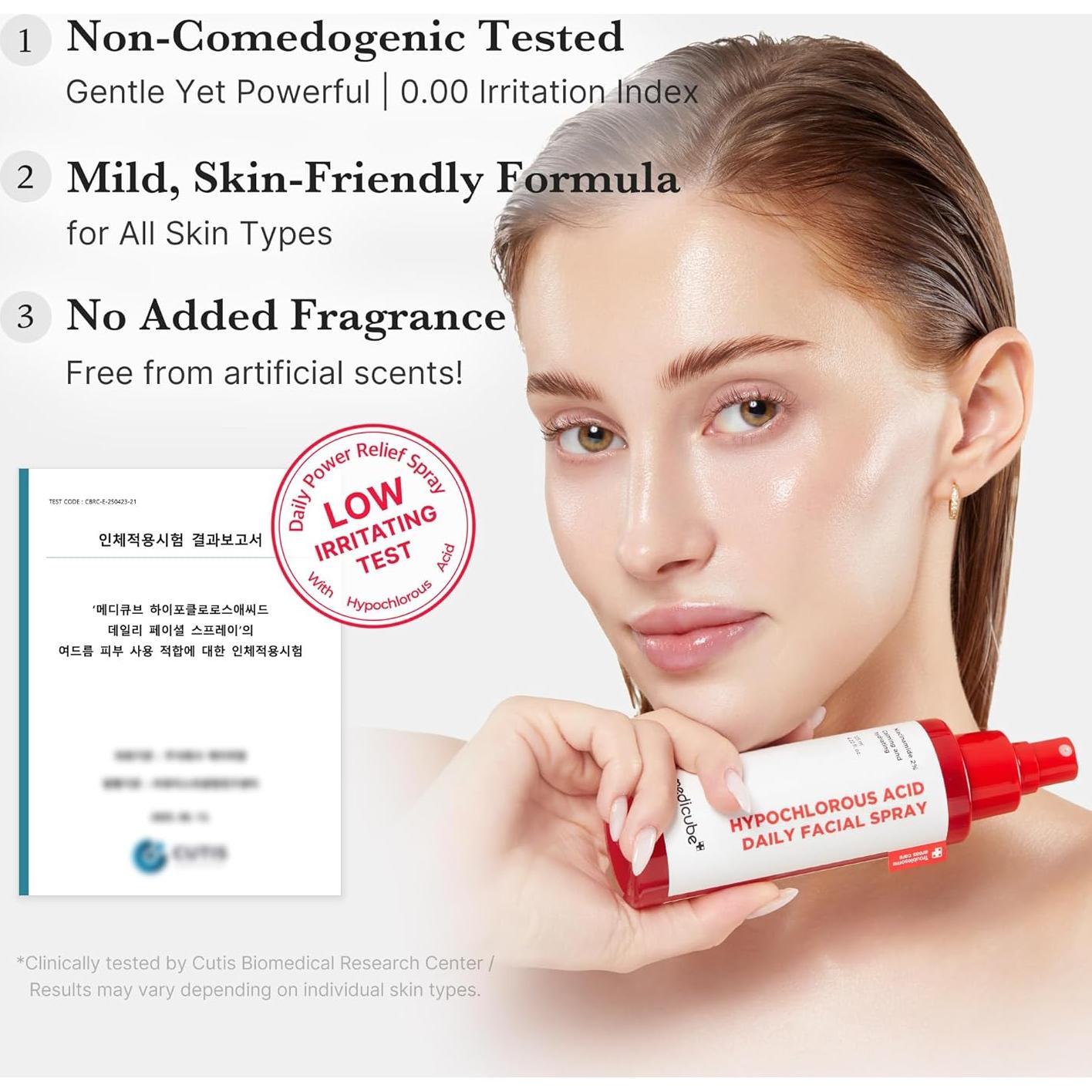 Spray Facial Medicube HOCl 125ml - Cuidado Piel Delicada