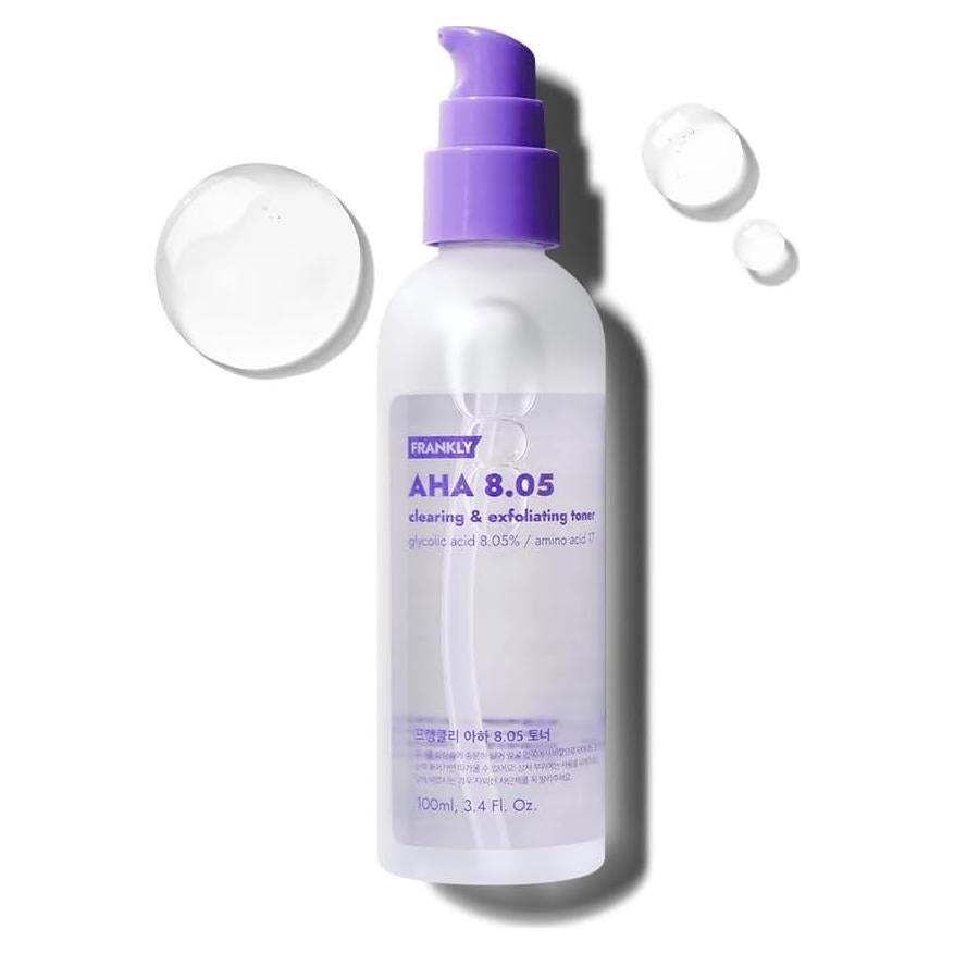 Tónico Exfoliante AHA 8.05% Frankly 100 ml - Hidratante y Refinador de Poros