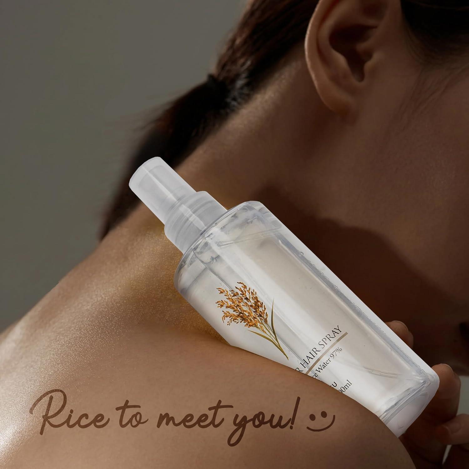 Spray para Crecimiento del Cabello Mimosu 200ml - Agua de Arroz Fermentada y Biotina