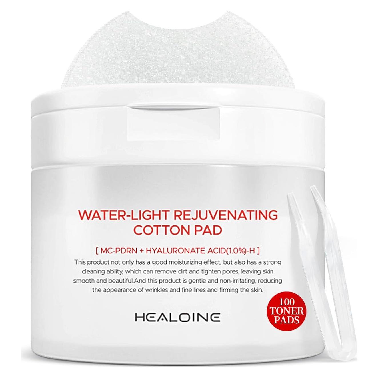 Discos Tonificadores HEALOINE con Ácido Hialurónico - 100 Unidades