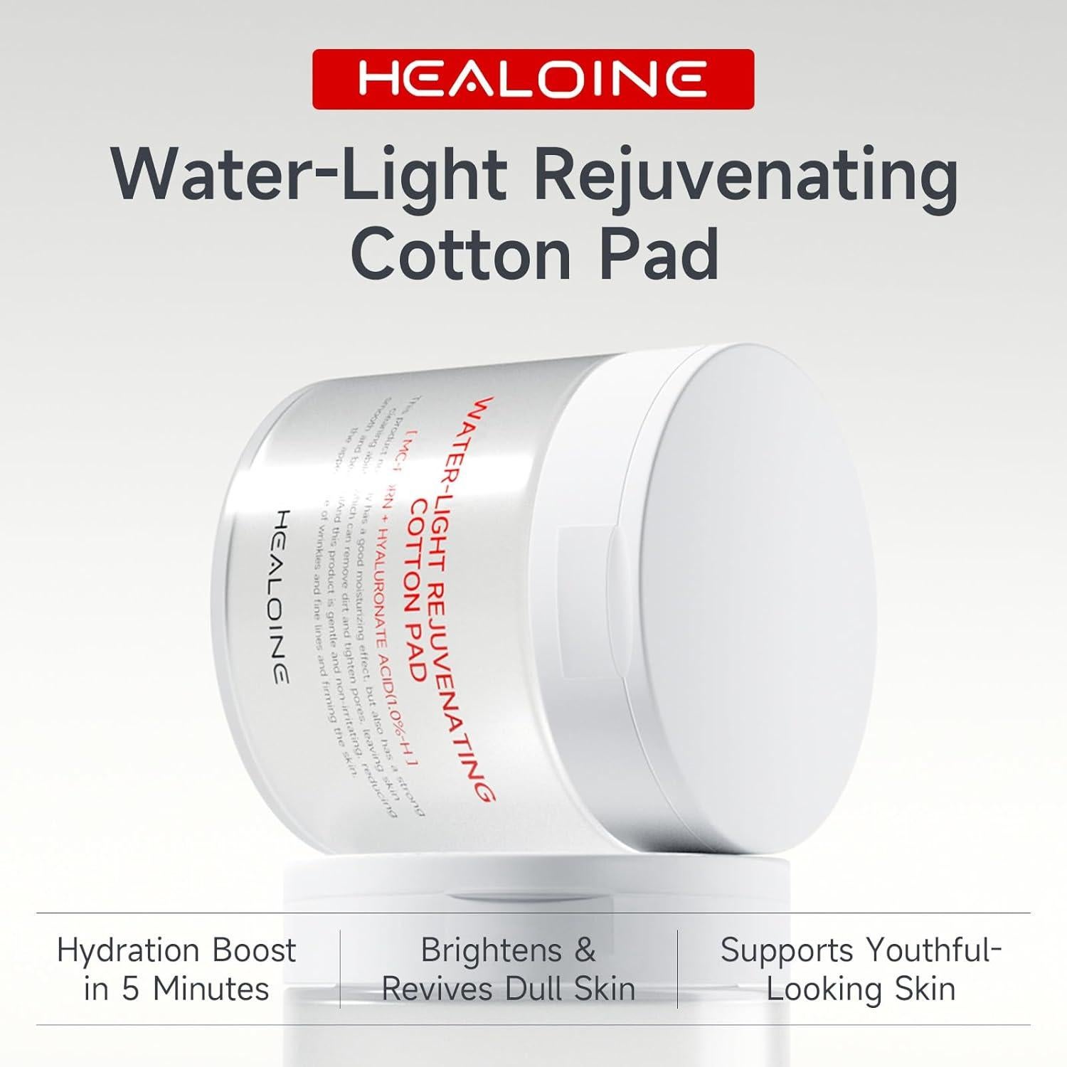 Discos Tonificadores HEALOINE con Ácido Hialurónico - 100 Unidades