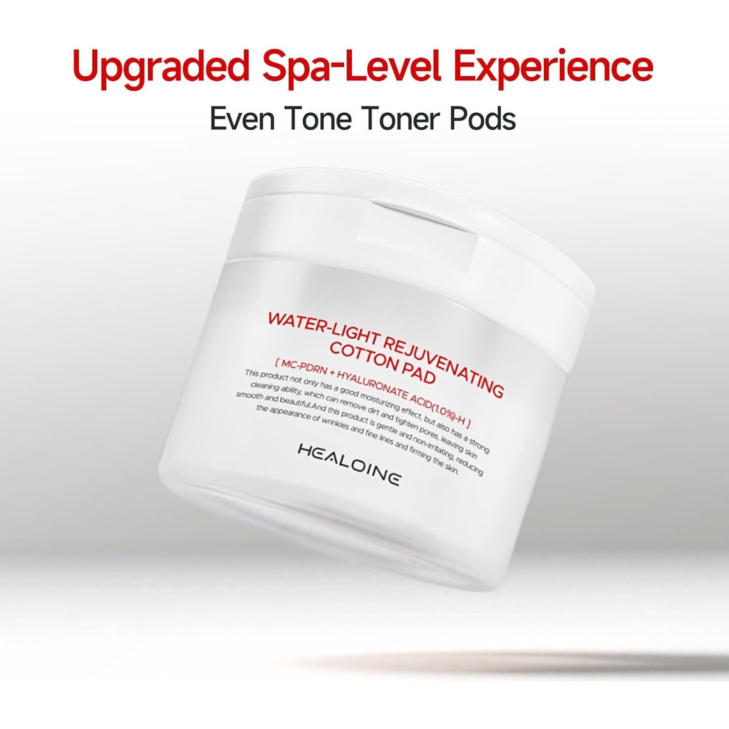 Discos Tonificadores HEALOINE con Ácido Hialurónico - 100 Unidades