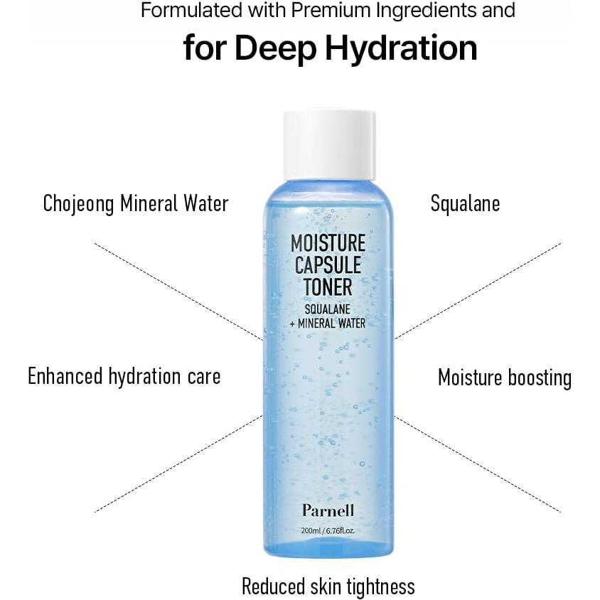 Tónico Hidratante Facial Squalano Parnell 200ml - Cuidado K-Beauty