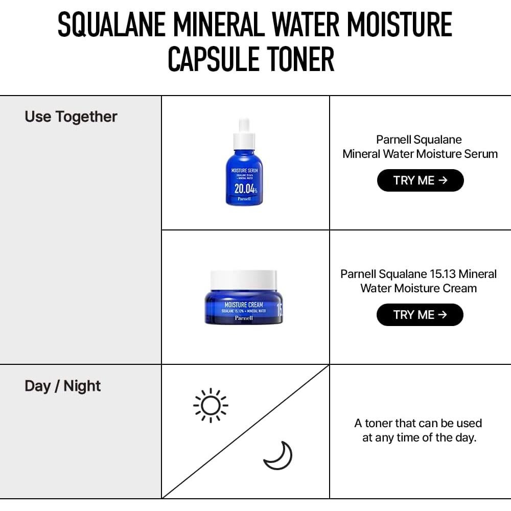 Tónico Hidratante Facial Squalano Parnell 200ml - Cuidado K-Beauty