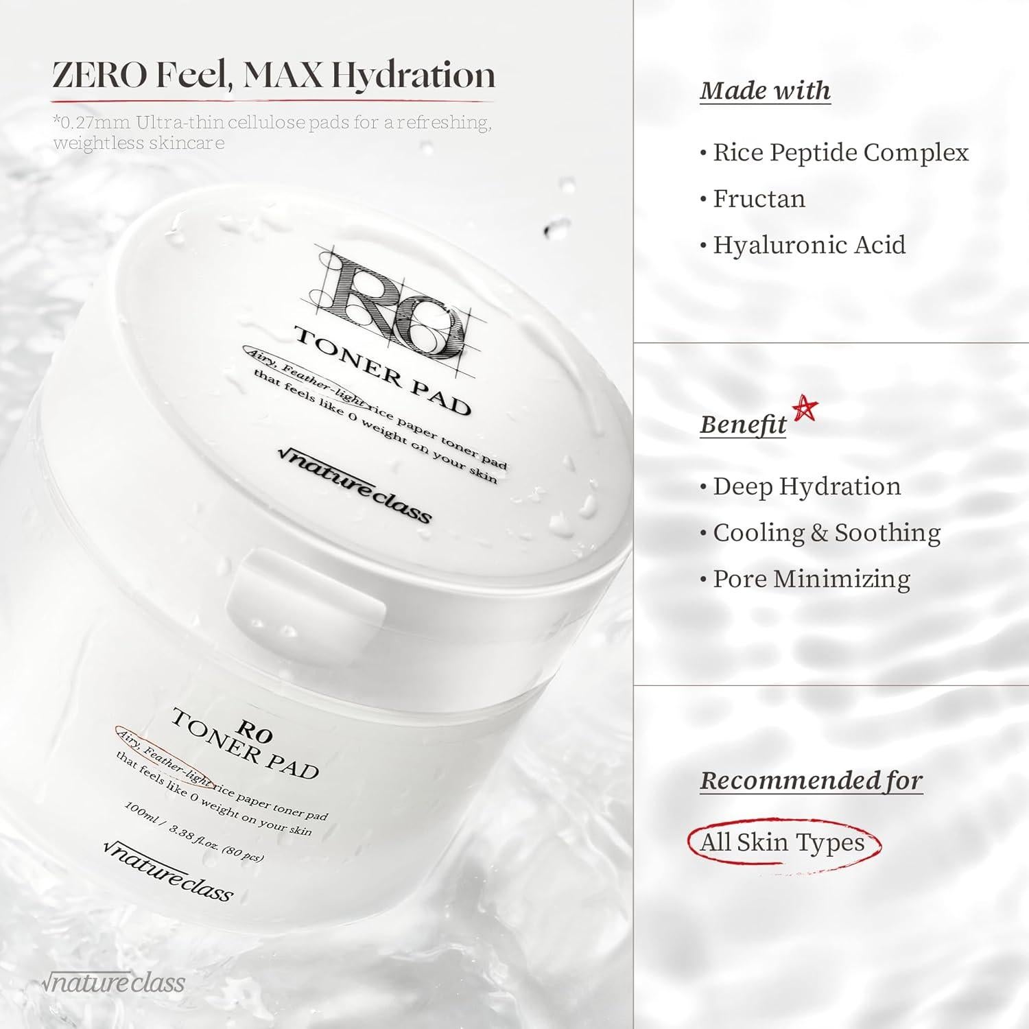 Almohadillas de Tónico R0 BEAUMSMILE - Hidratación 24h Veganas