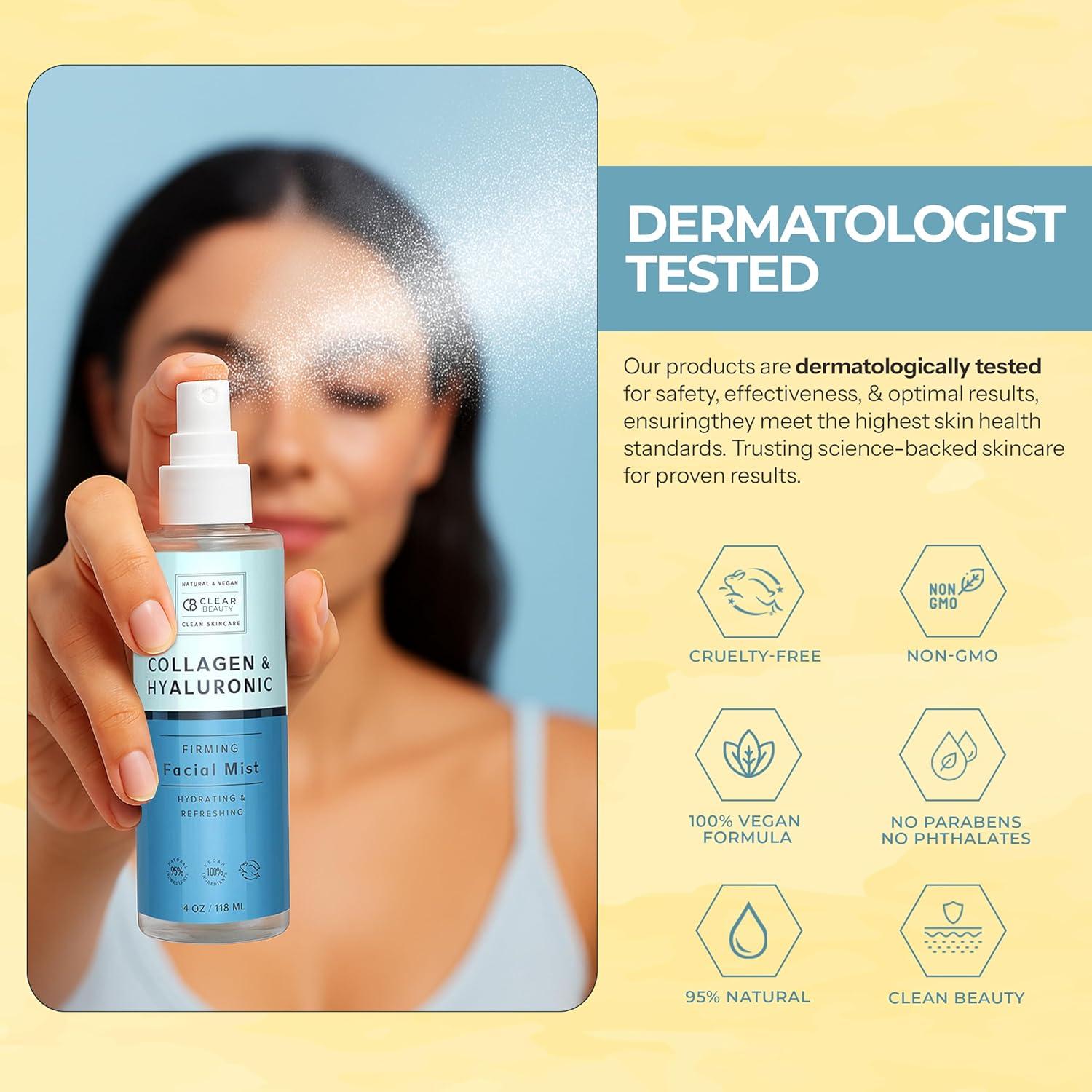 Spray Facial Hidratante Ácido Hialurónico Colágeno 113.4 g