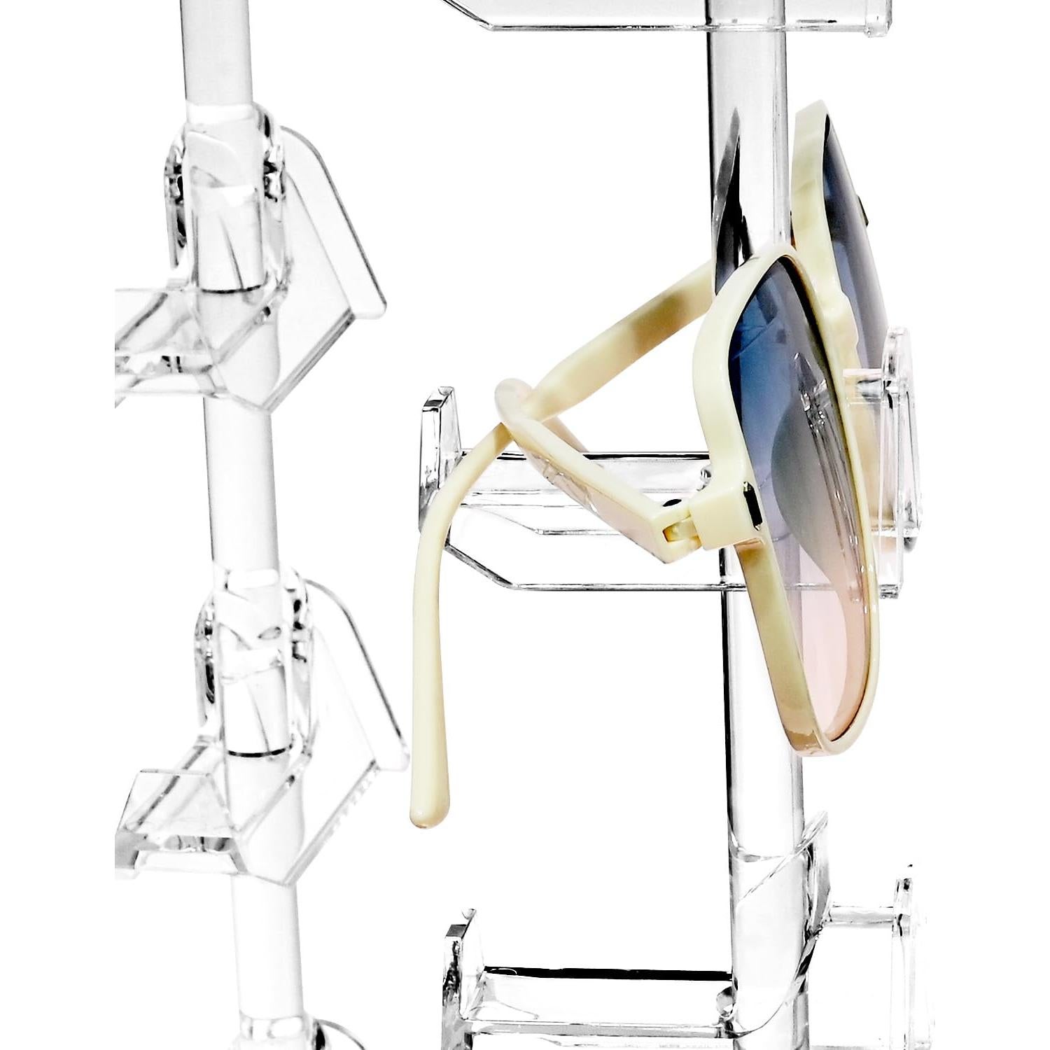 Soporte Giratorio para Gafas MOOCA 20 Pares Acrílico 360°