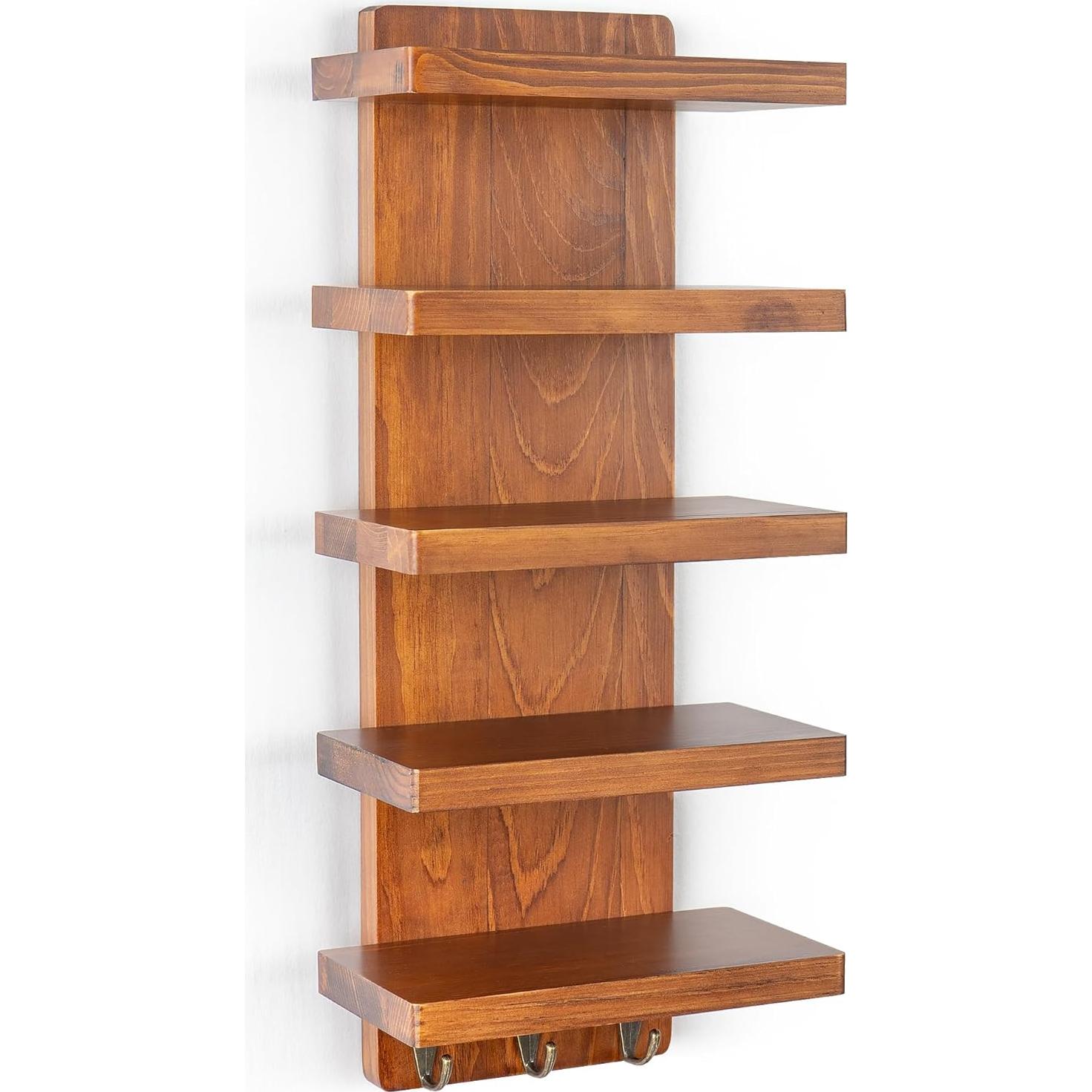 Organizador de Gafas de Sol Waratah Designs 5 Niveles Madera Nogal