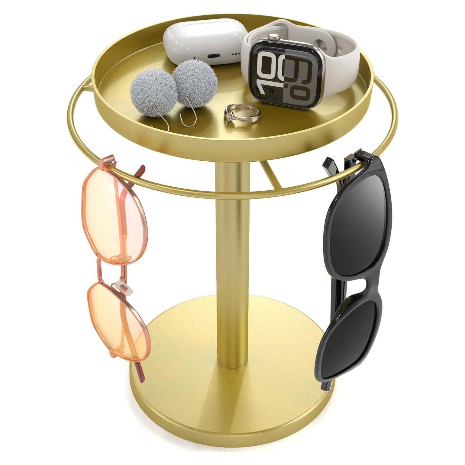 Organizador de Gafas GIFTORCH con Soporte Rotatorio y Bandeja