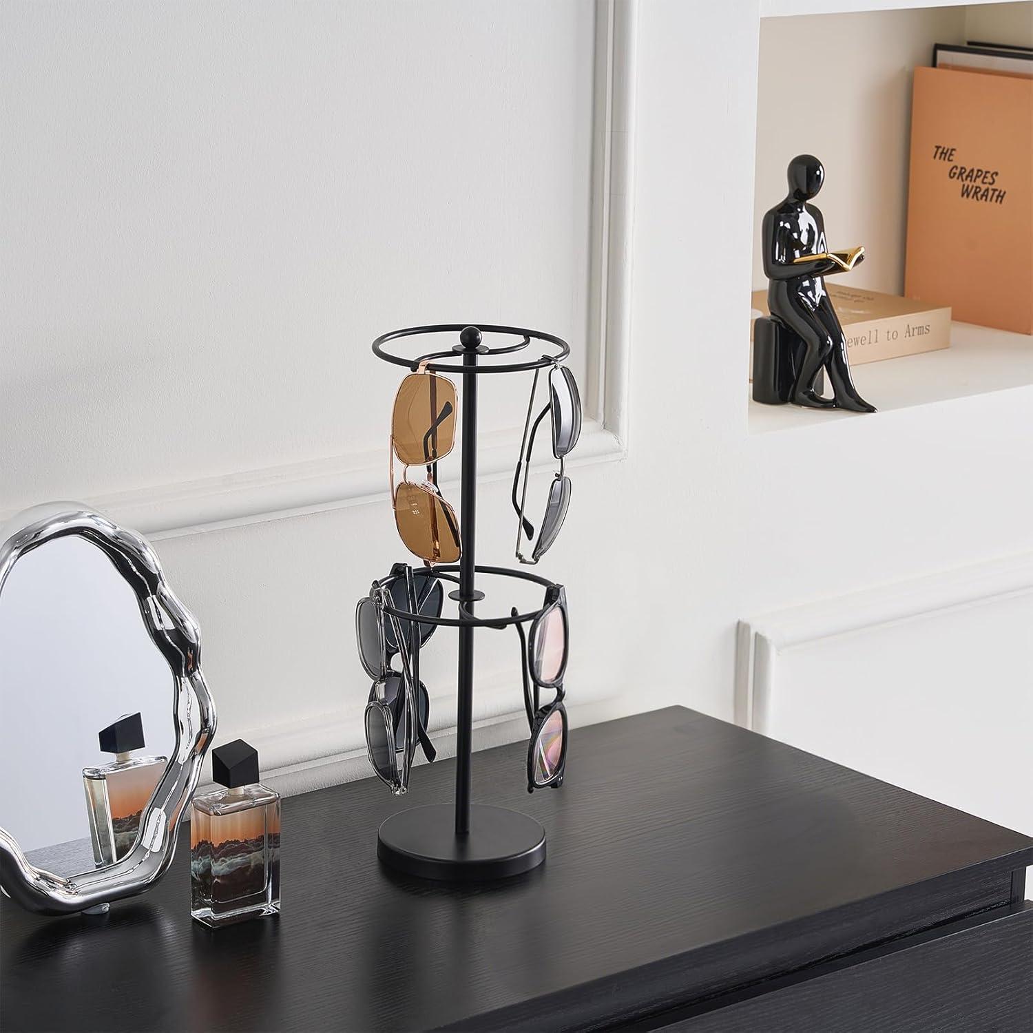 Organizador de Gafas Lolalet Doble Capa para 18 Pares - Negro