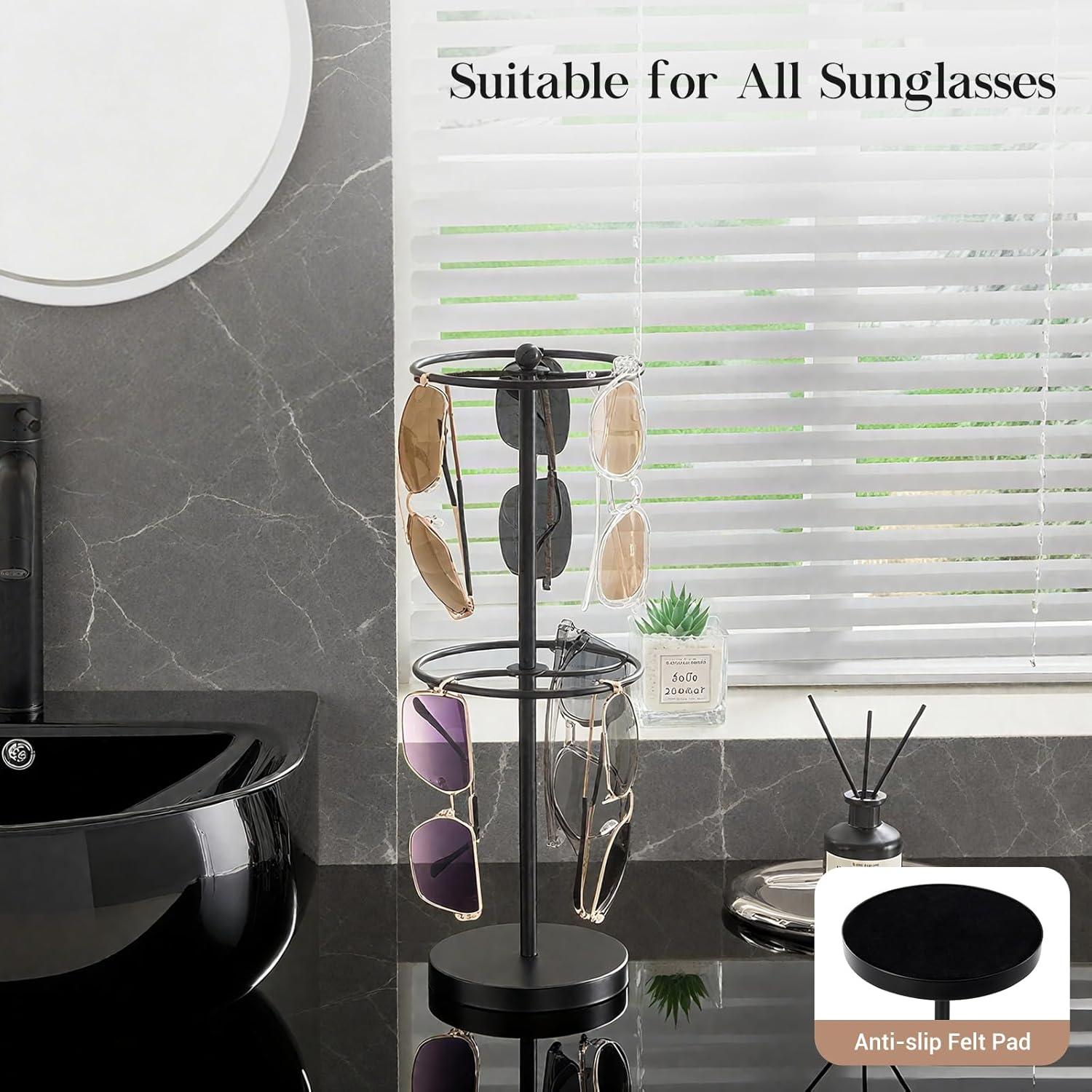 Organizador de Gafas Lolalet Doble Capa para 18 Pares - Negro