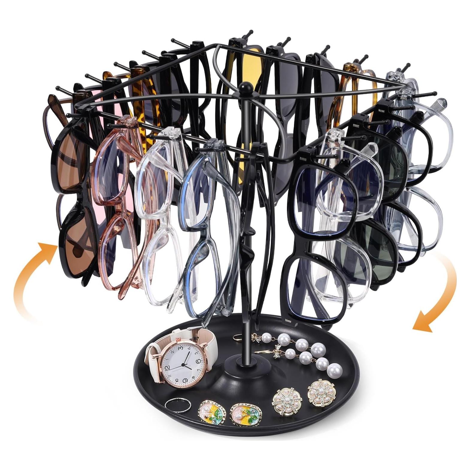 Organizador de Gafas de Sol SNOWSTAR Rotativo 360° Metal 20 Pares