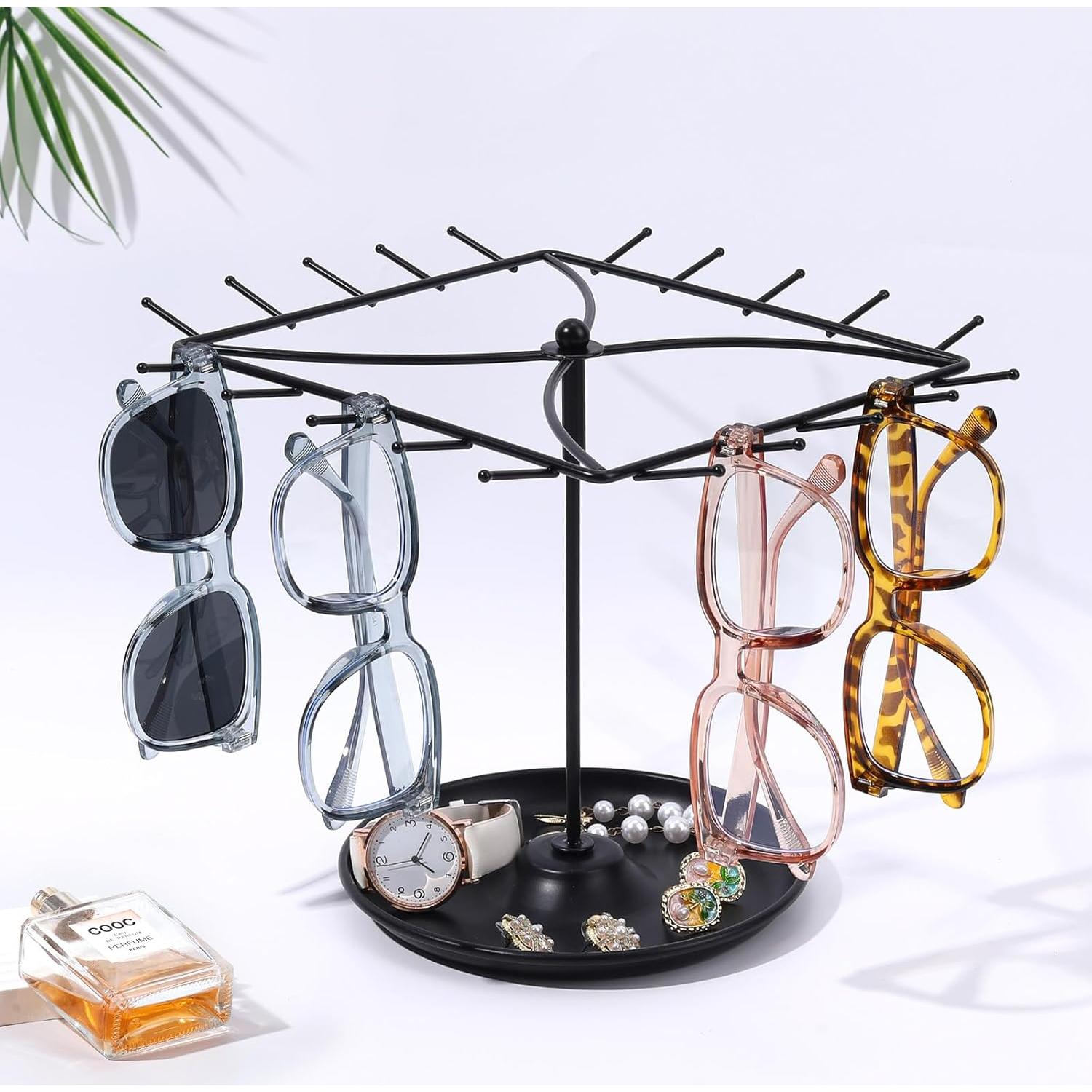 Organizador de Gafas de Sol SNOWSTAR Rotativo 360° Metal 20 Pares