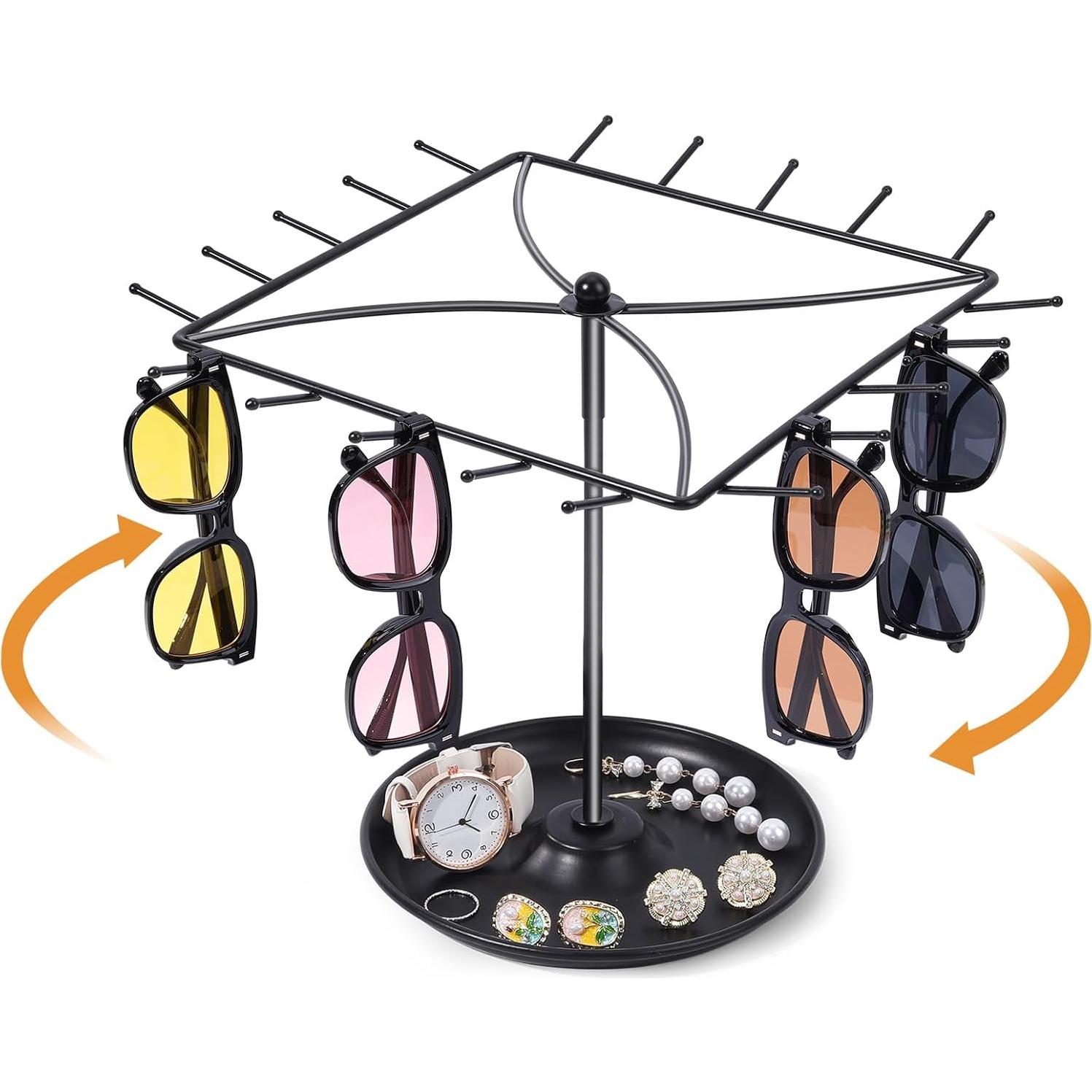 Organizador de Gafas de Sol SNOWSTAR Rotativo 360° Metal 20 Pares