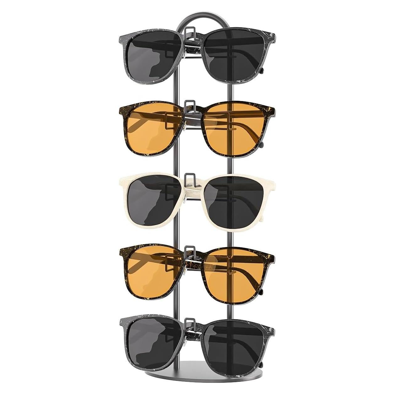 Soporte de exhibición para 5 gafas Justsoso - Metal Negro