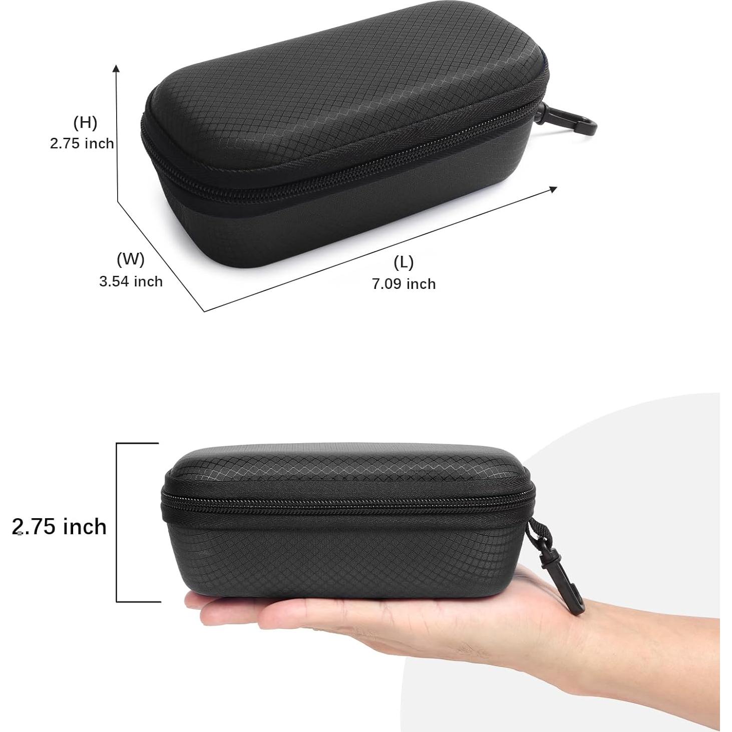 Estuche Doble para Gafas Bukere Negro con Ranuras Ajustables