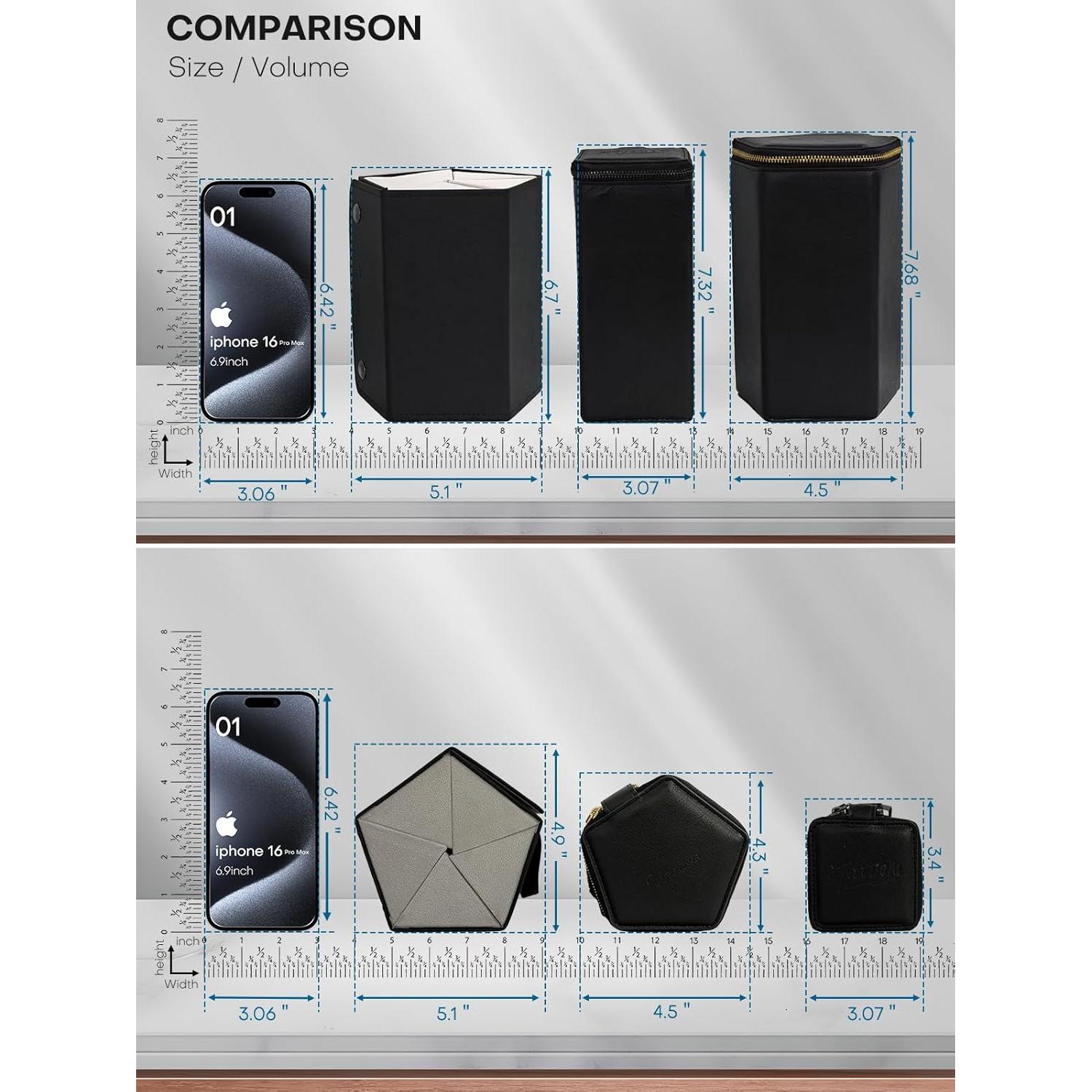 Estuche Organizador de Gafas de Sol Cloudever Plegable 5 Compartimentos