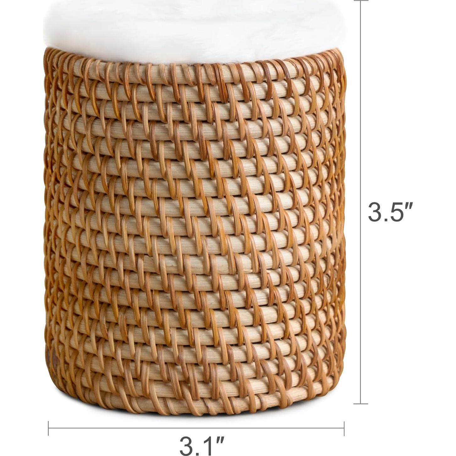 Soporte de Gafas Mkono de Ratán con Forro de Felpa 8.89cm