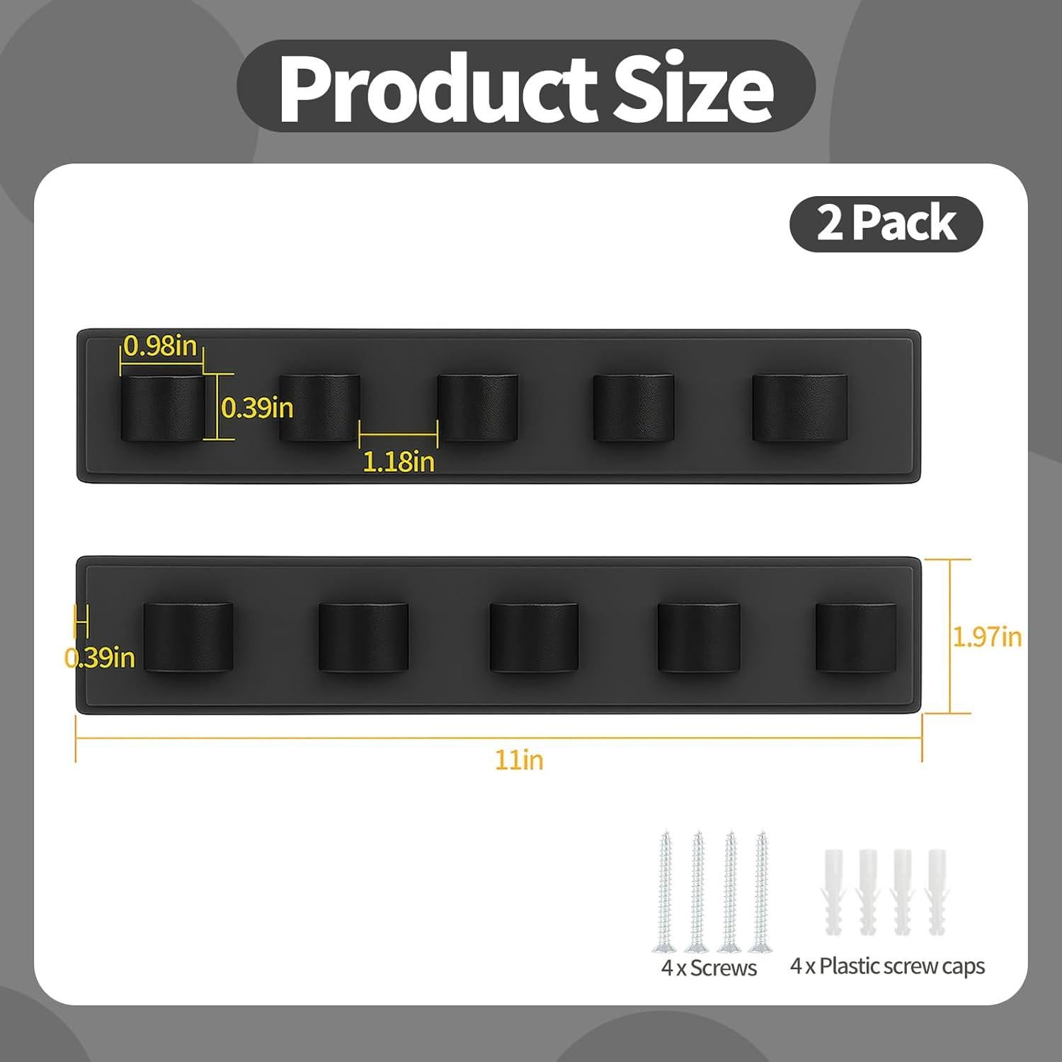 Organizador de Gafas de Sol Gelobo - Madera y Cuero, 2 Piezas