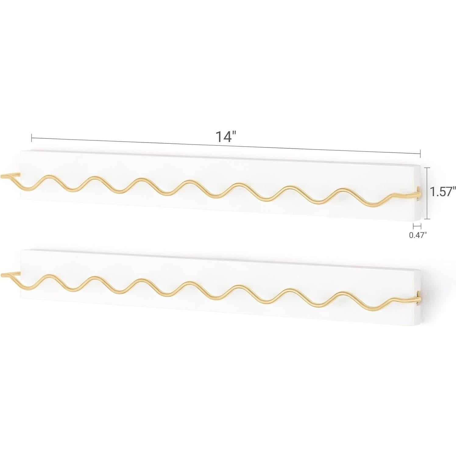 Organizador de Gafas de Sol Mkono 2 Pcs Montado en Pared Blanco