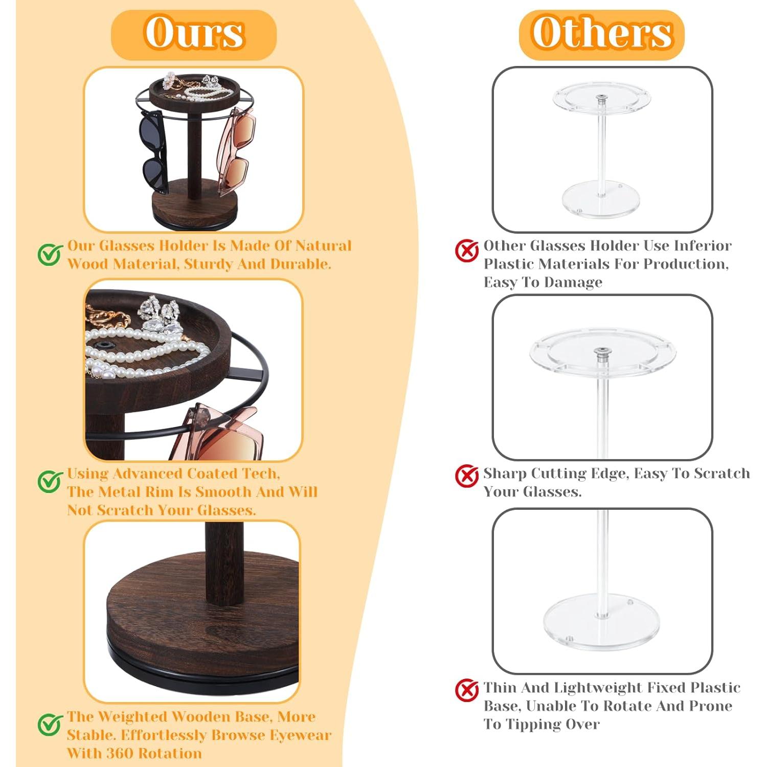 Organizador de Gafas de Sol Limbeuuu con Soporte Giratorio 360°