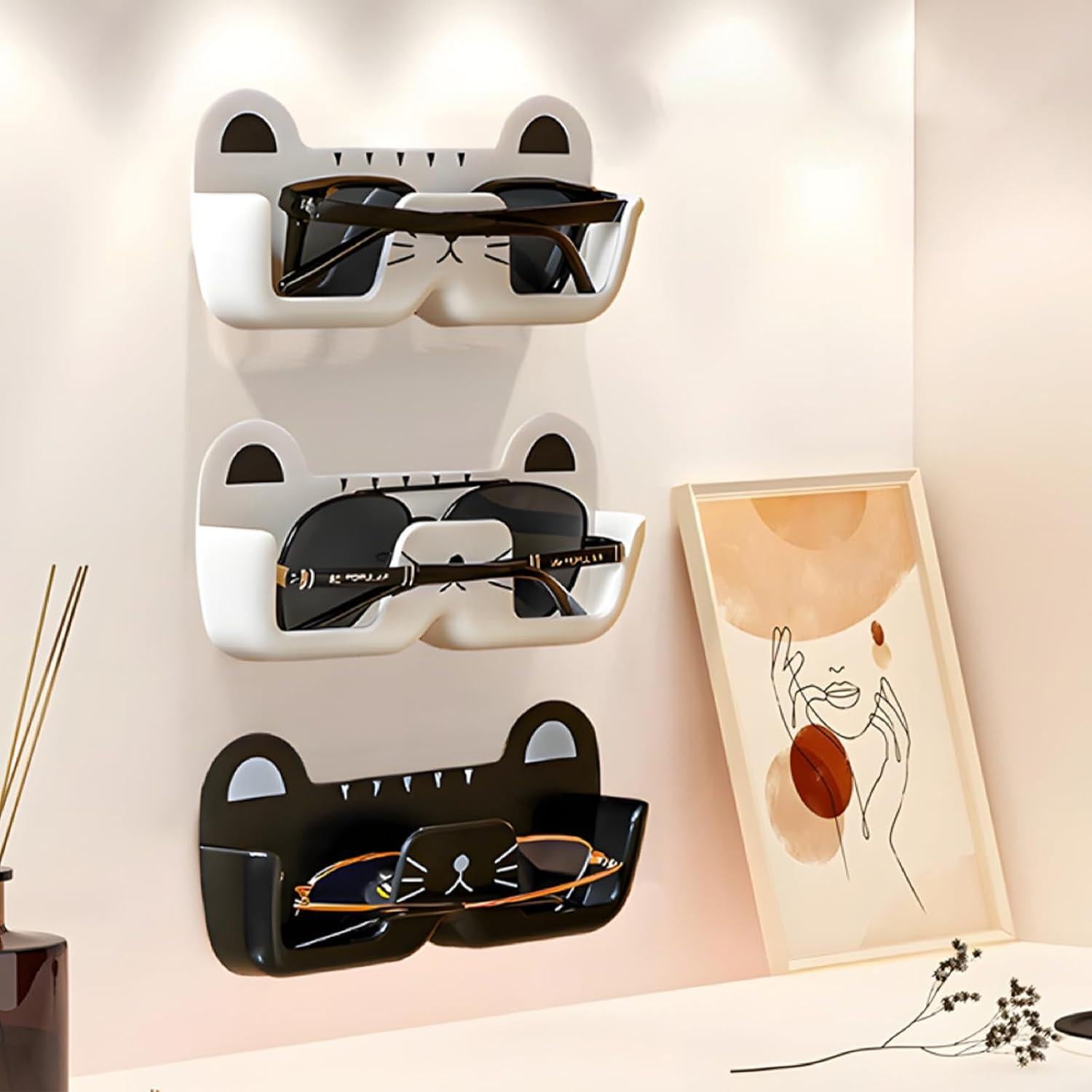 Organizador de Gafas en Forma de Gato - 4 Paquetes