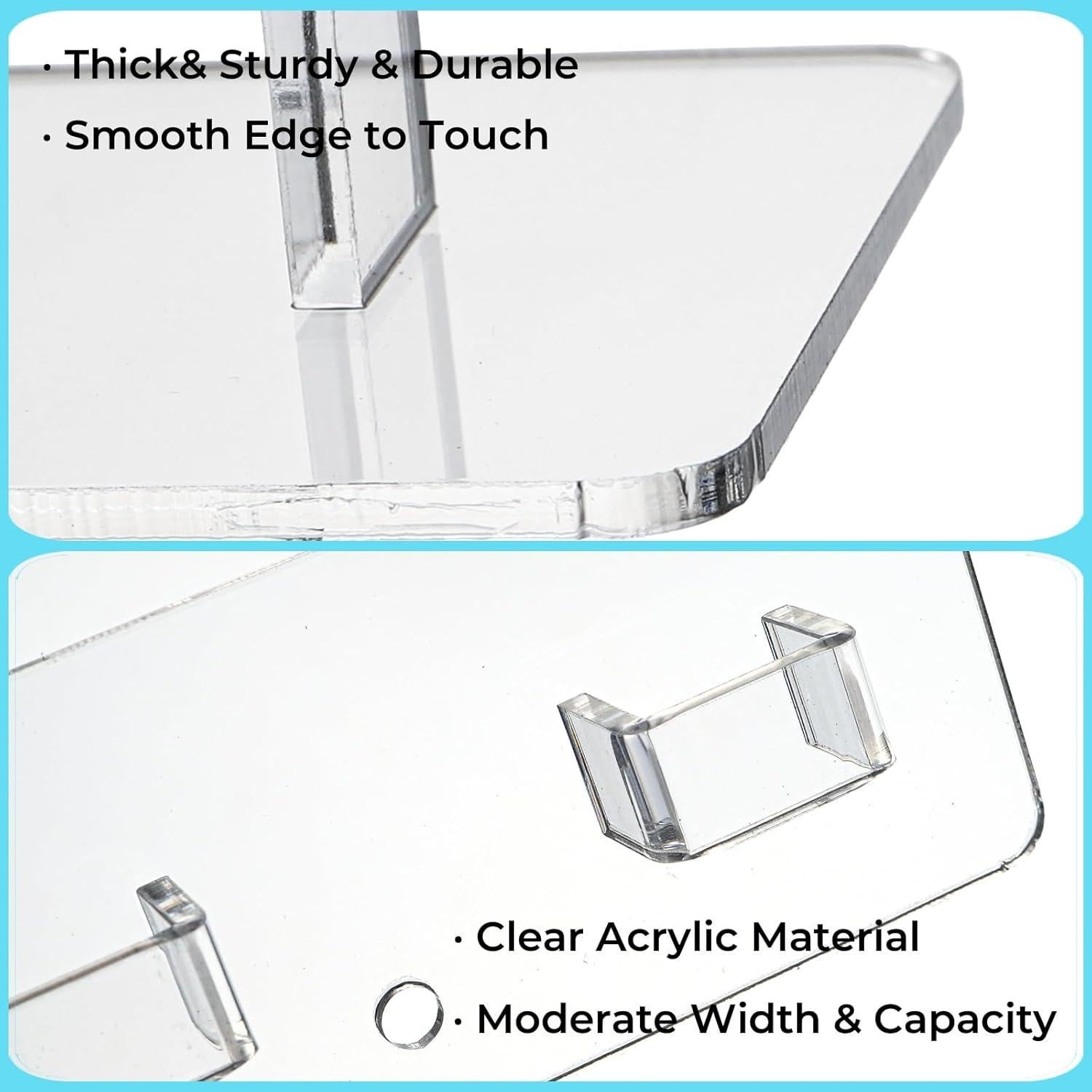 Organizador de Gafas de Sol ZAVOOS Acrílico 4 Piezas Montado en Pared