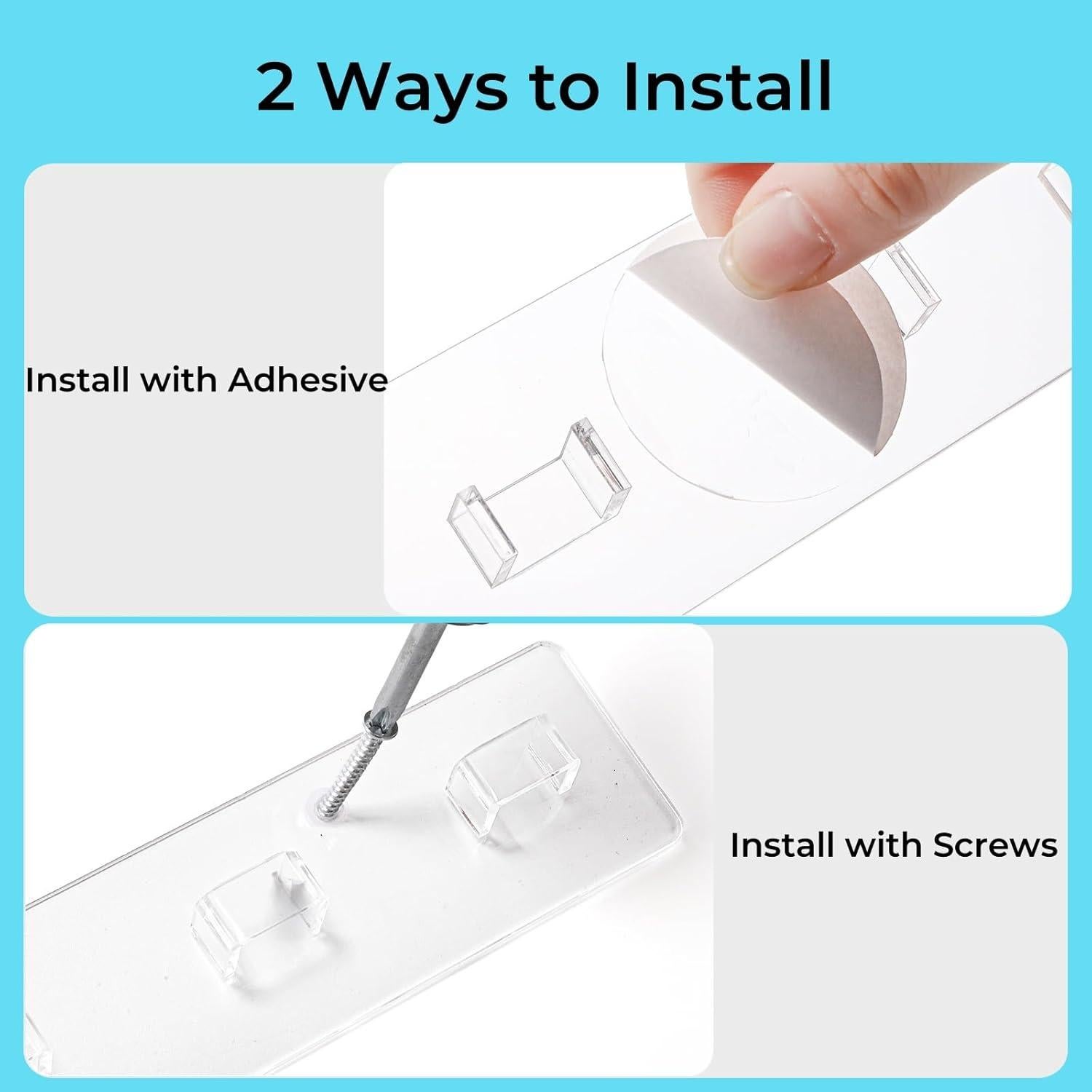 Organizador de Gafas de Sol ZAVOOS Acrílico 4 Piezas Montado en Pared