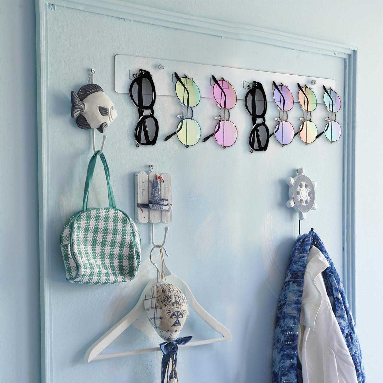 Organizador de Gafas de Sol ZAVOOS Acrílico 4 Piezas Montado en Pared