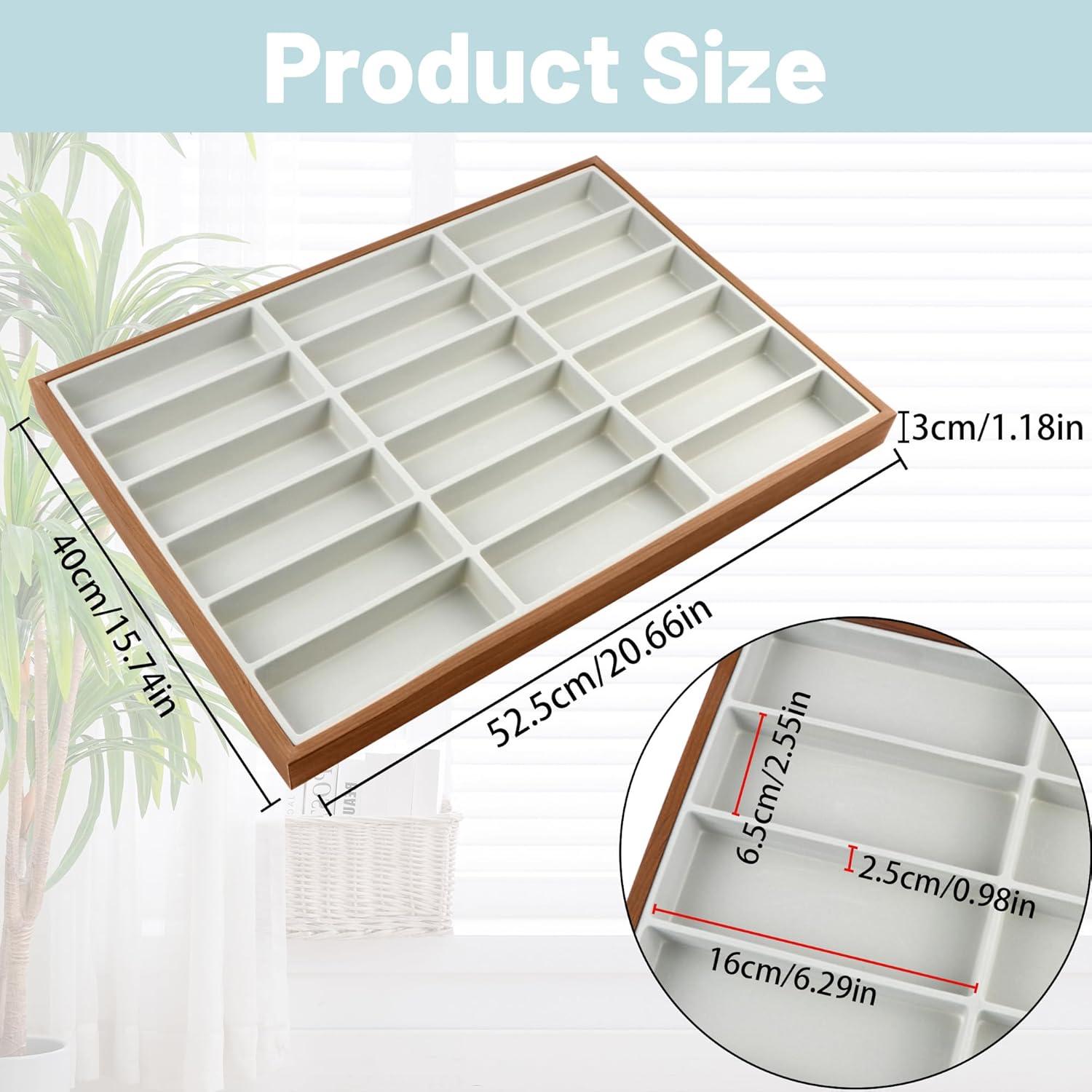 Organizador de Gafas de Sol Homeanda, Madera 18 Rejillas