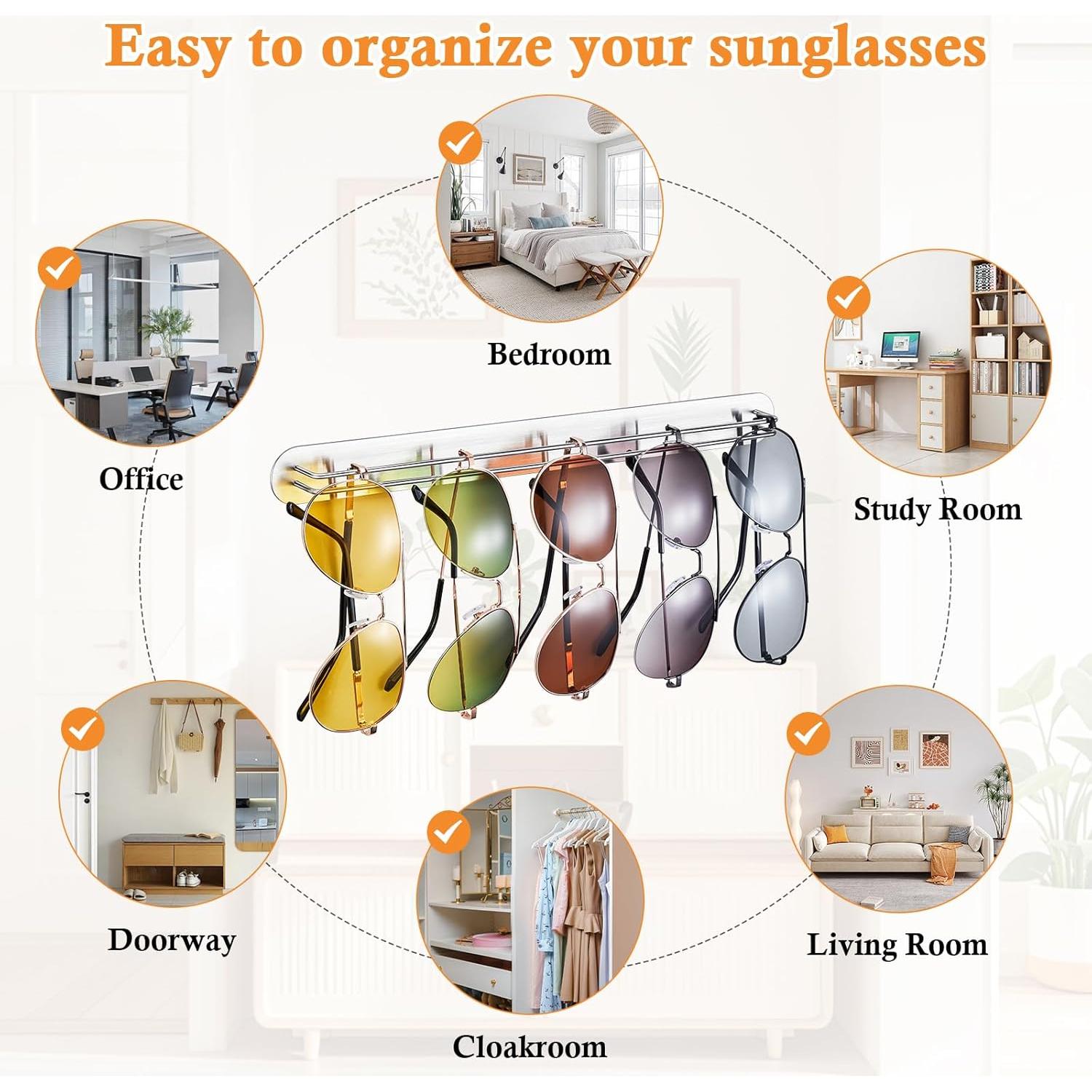 Organizador de Gafas de Sol LOXSUN de Acero Inoxidable 34 cm