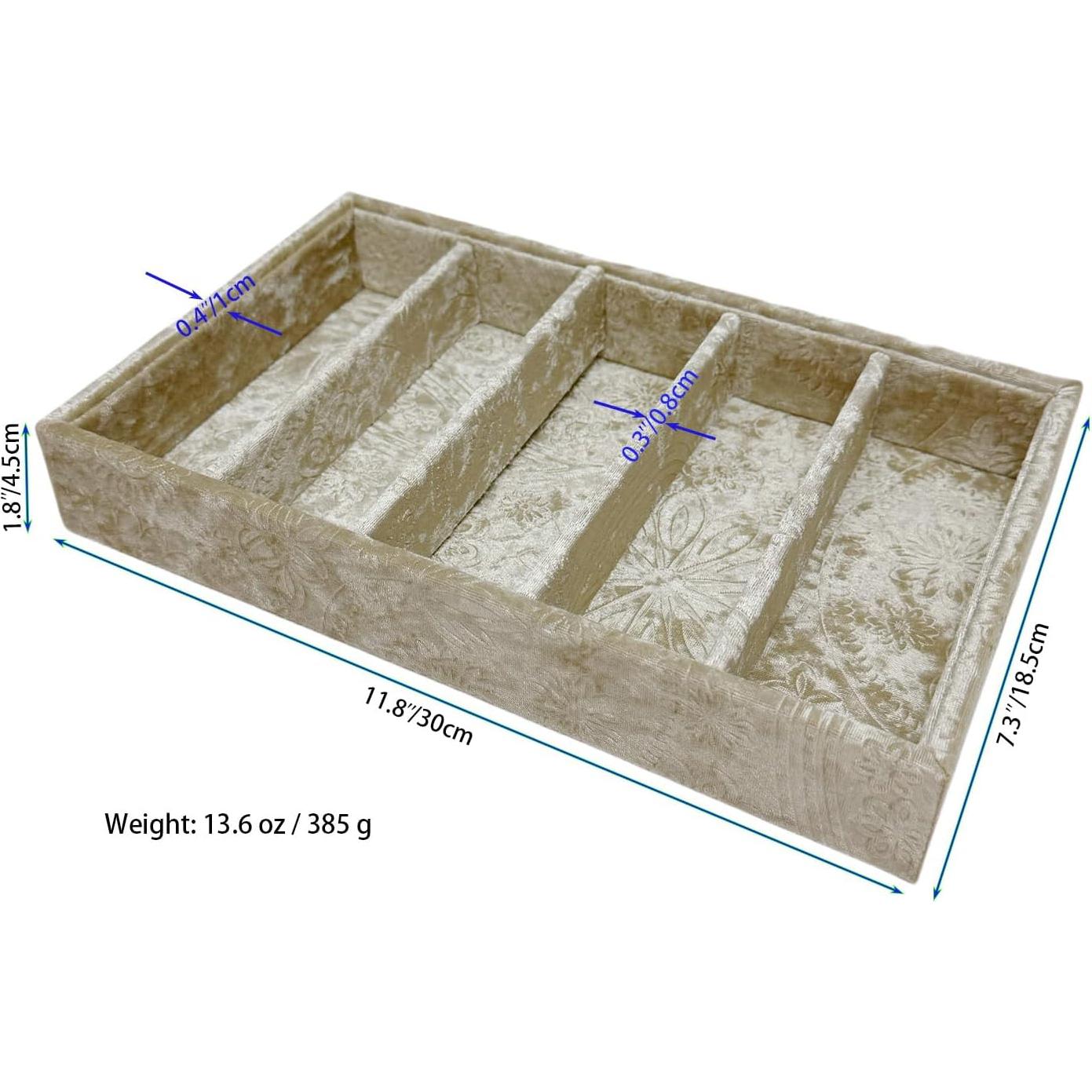 Organizador de Gafas de Sol AgentMoon 5 Compartimentos Terciopelo
