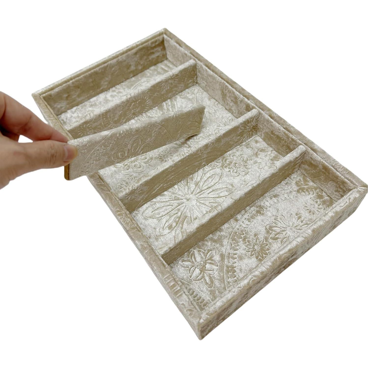 Organizador de Gafas de Sol AgentMoon 5 Compartimentos Terciopelo