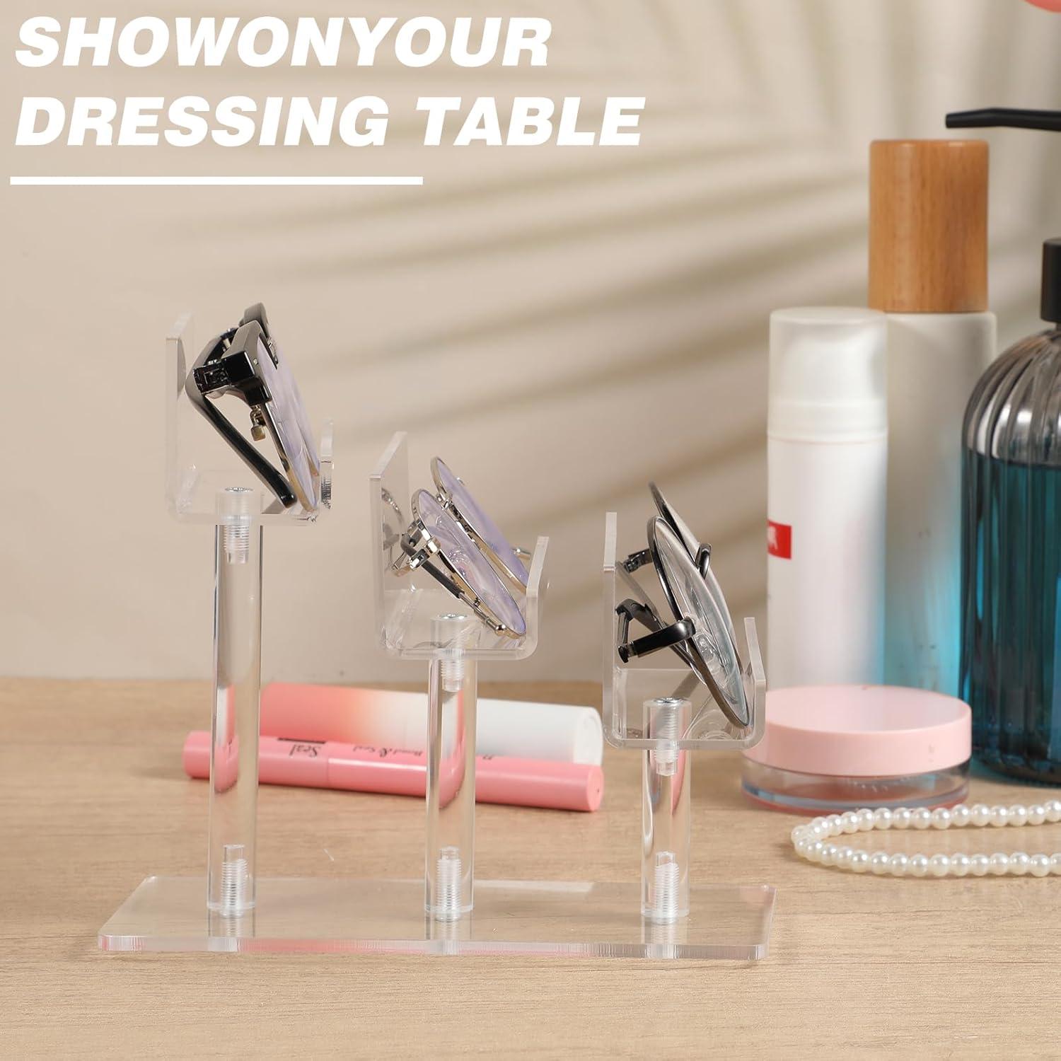 Soporte para Gafas de Acrílico 4 Piezas 3 Niveles Transparente