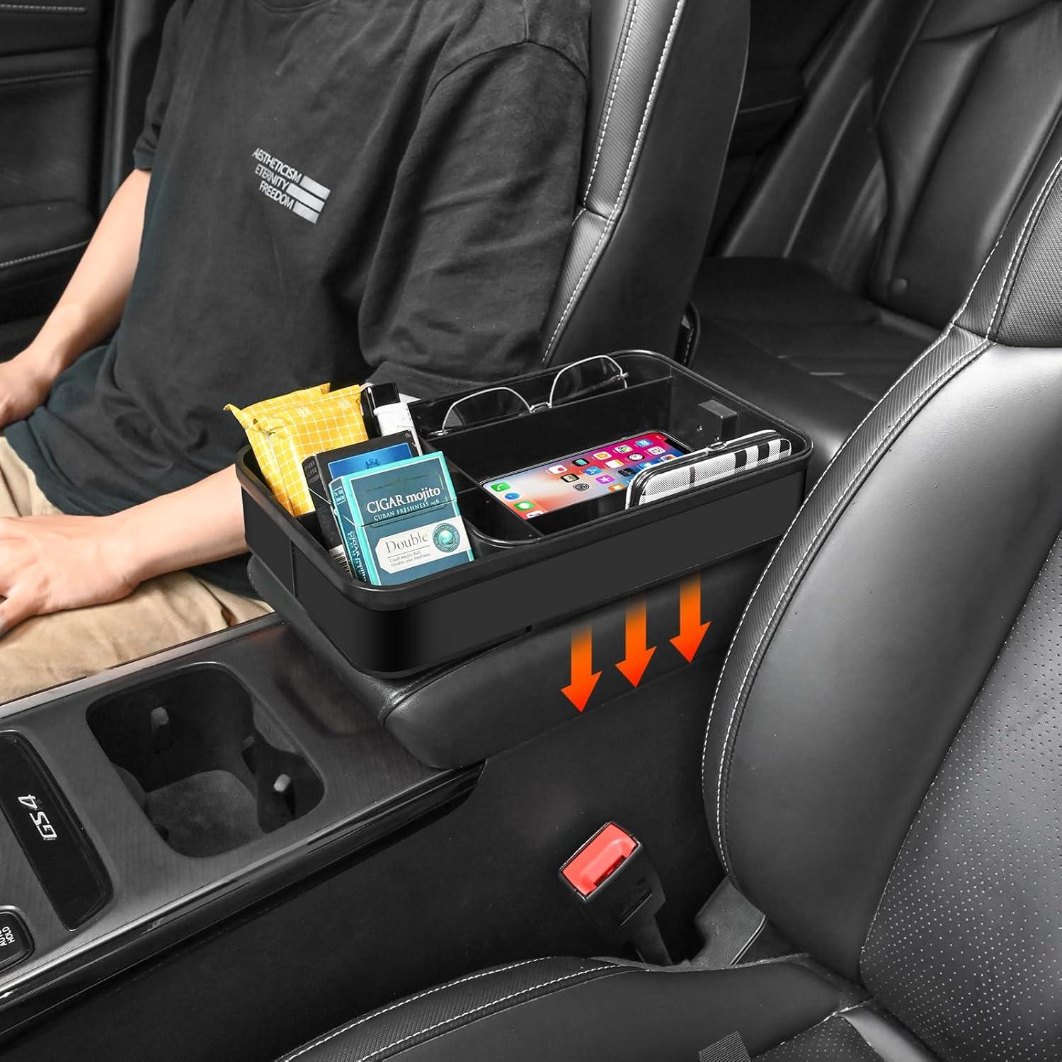 Organizador de Consola Central Keketuohai Negro 30 cm - Almacenamiento Coche