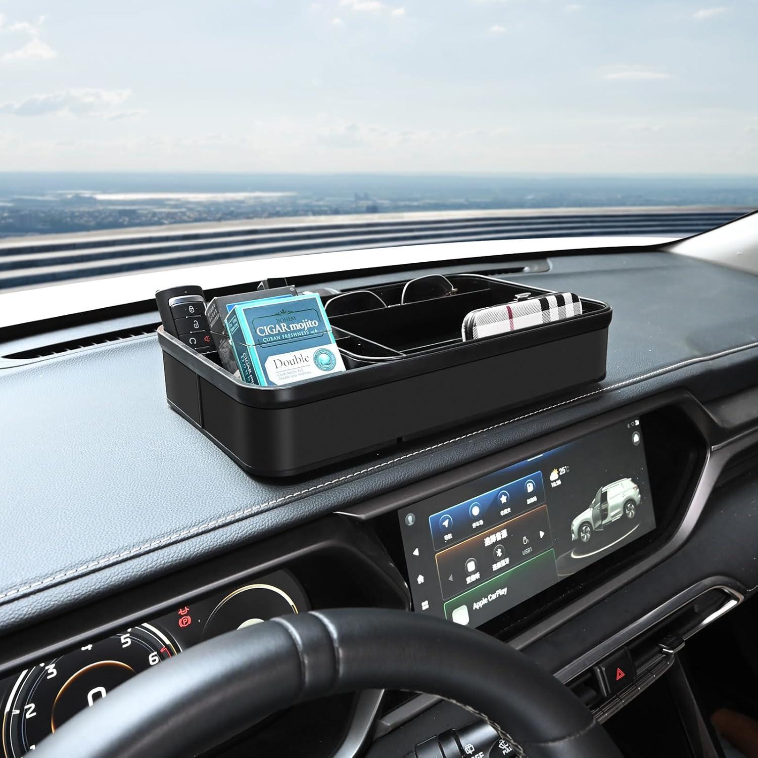 Organizador de Consola Central Keketuohai Negro 30 cm - Almacenamiento Coche