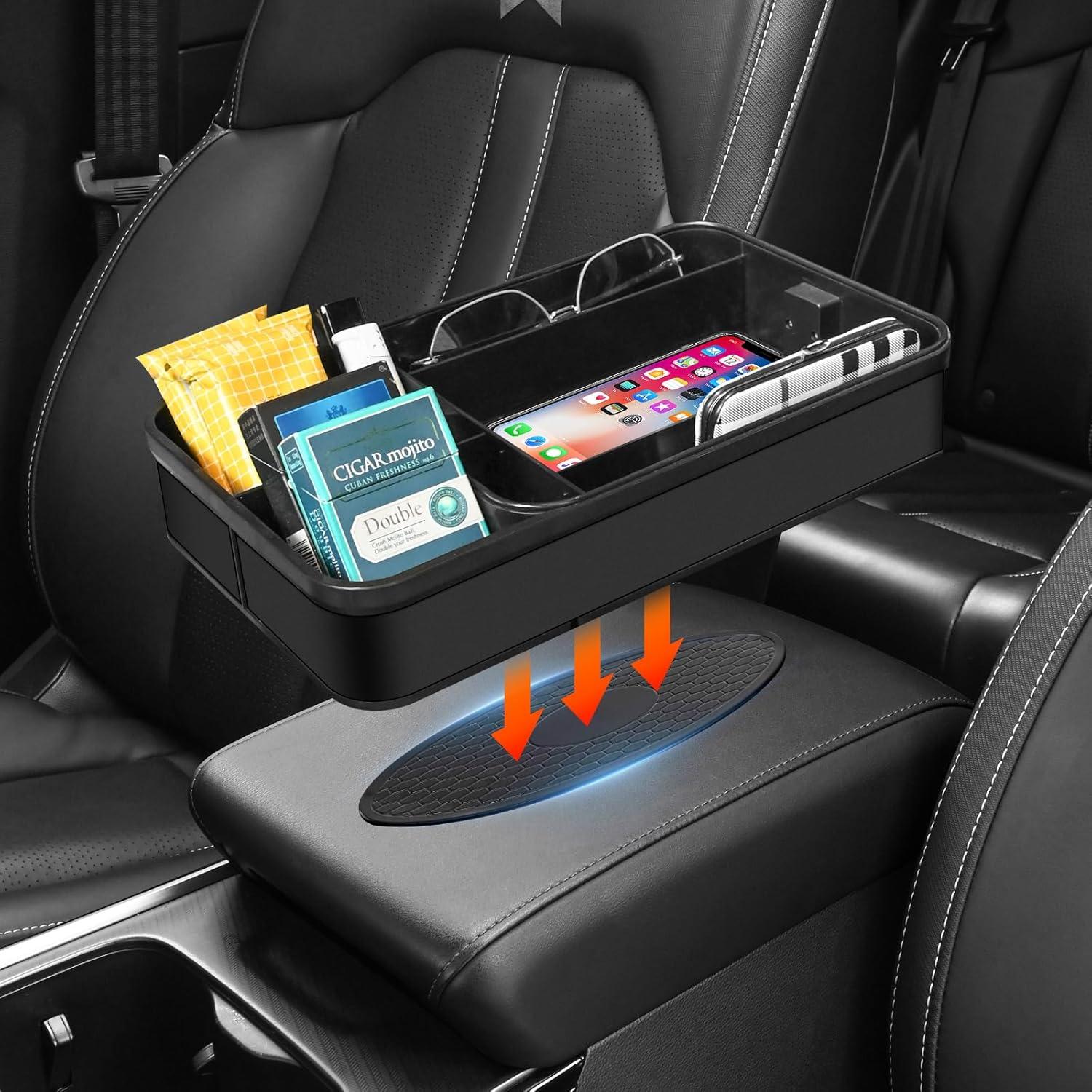 Organizador de Consola Central Keketuohai Negro 30 cm - Almacenamiento Coche
