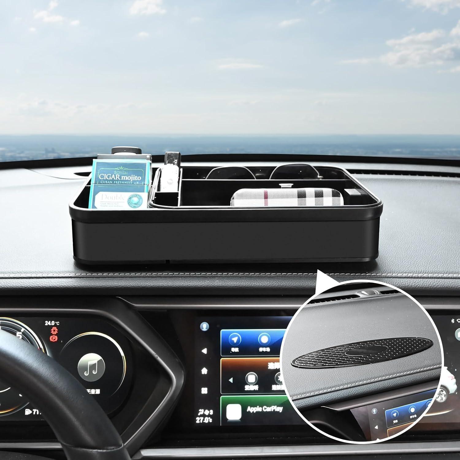 Organizador de Consola Central Keketuohai Negro 30 cm - Almacenamiento Coche