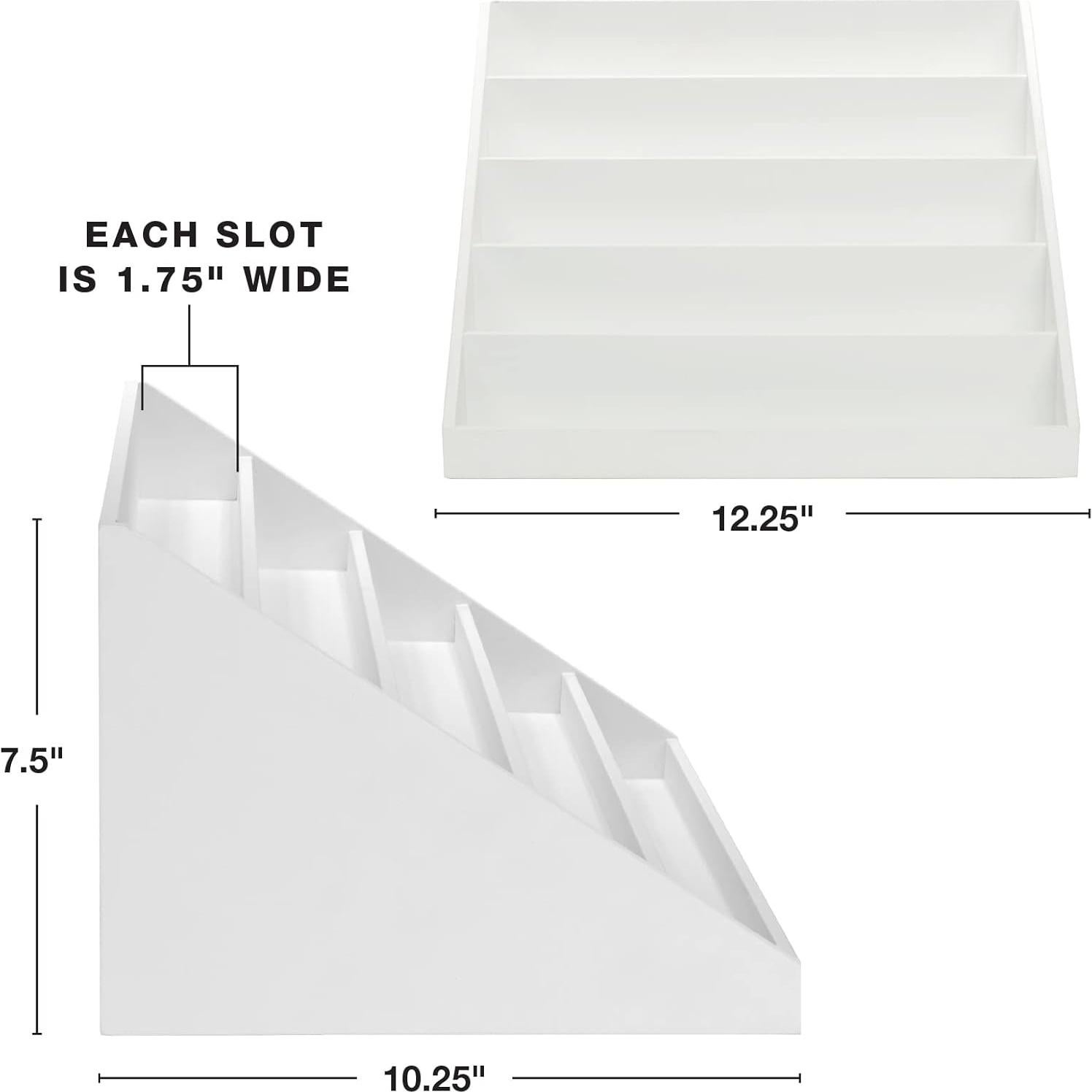 Organizador de Gafas de Sol Madera Excello Global 10 Pares Blanco