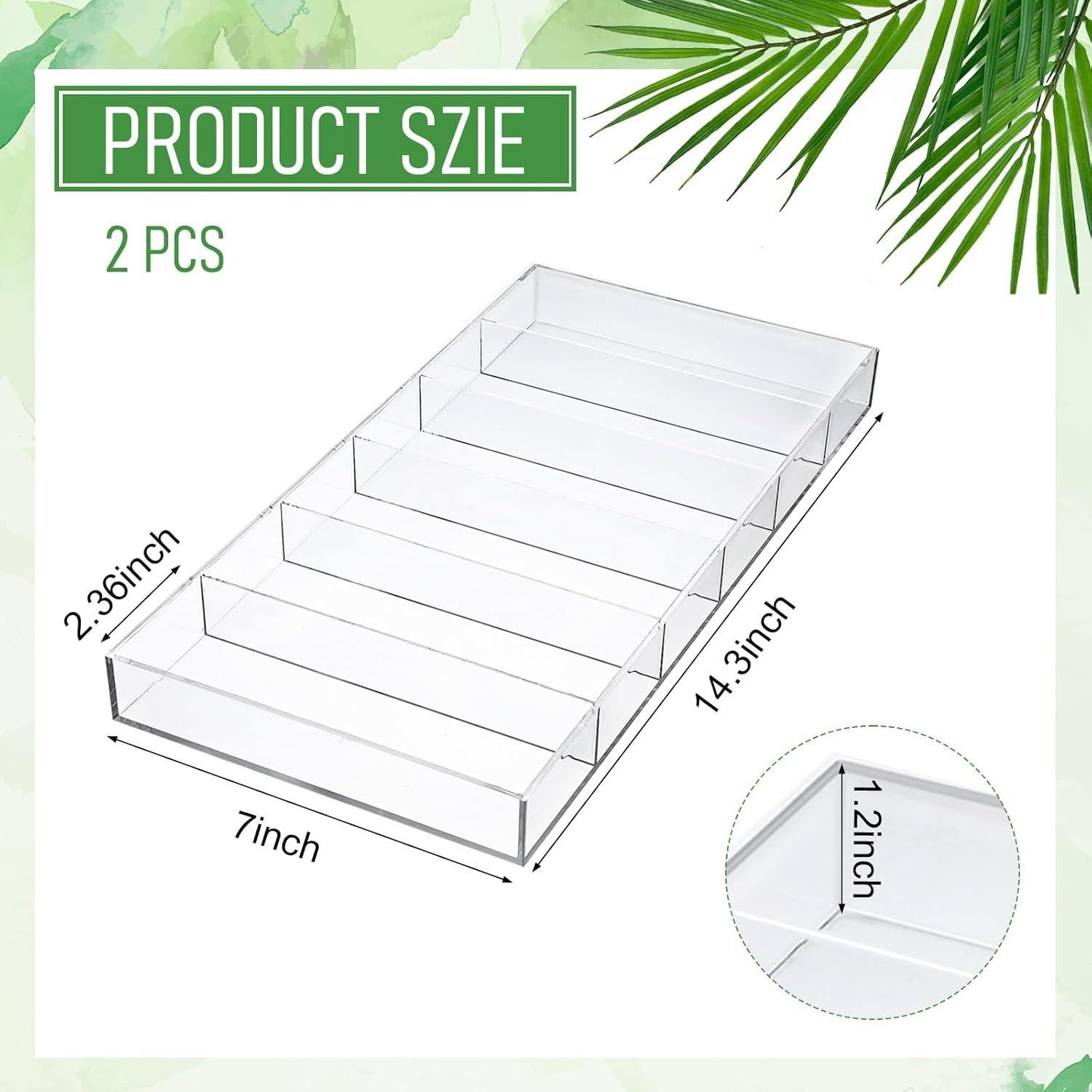 Organizador de Gafas de Sol Acrílico Transparente - 2 Paquetes