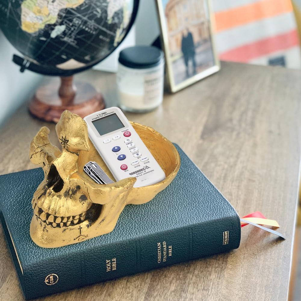 Soporte para Gafas Mrlikale Cráneo Gótico Oro - Almacenaje Creativo