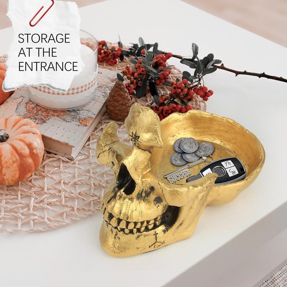 Soporte para Gafas Mrlikale Cráneo Gótico Oro - Almacenaje Creativo